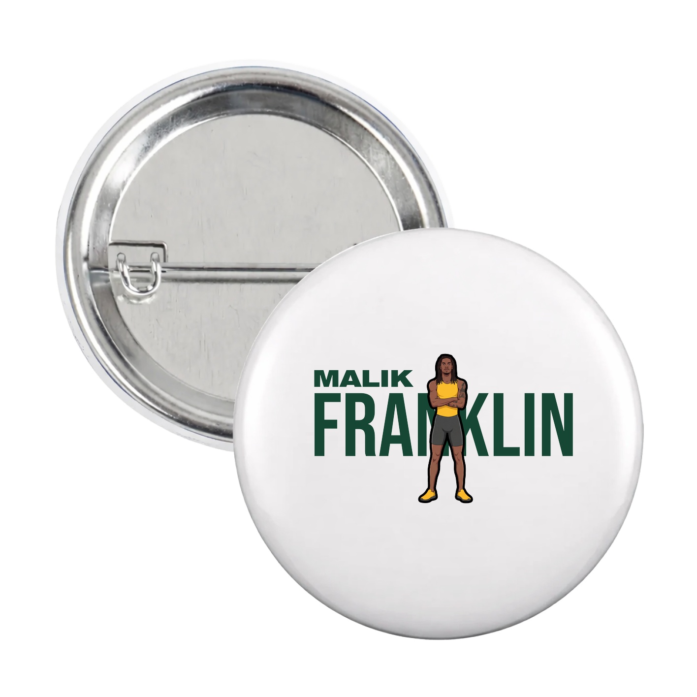 Game Day Button — Player Name in White