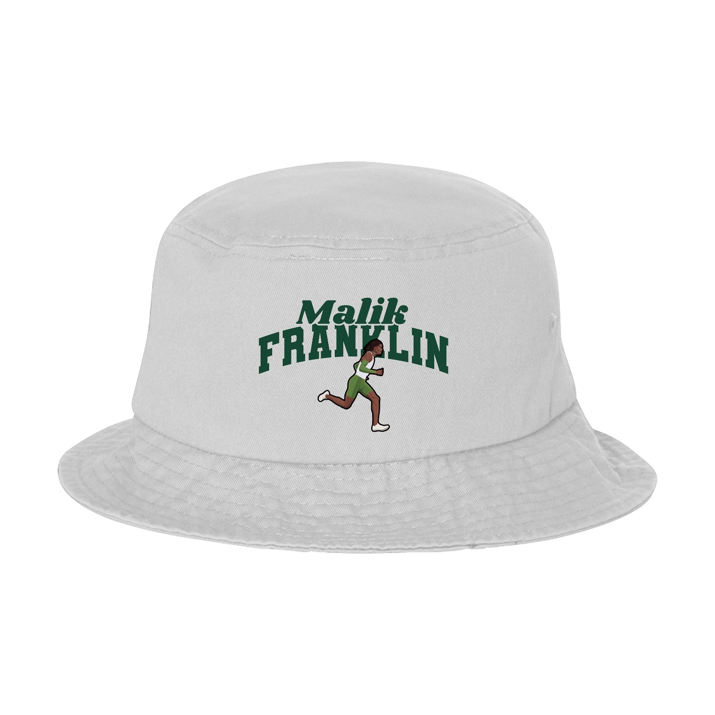 Bucket Cap — Signature Arch in White