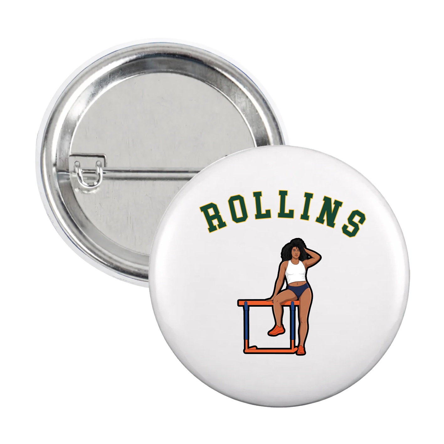 Game Day Button — Shirsey Arch in White