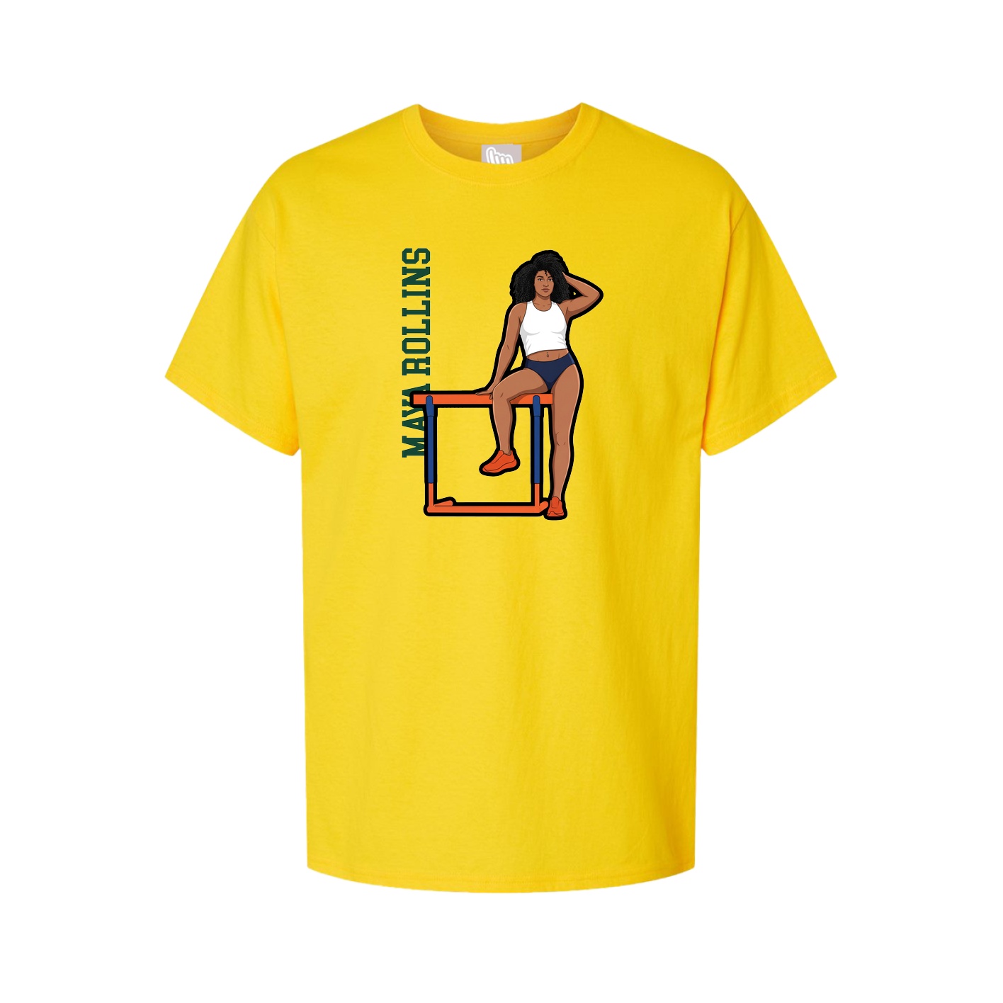 Tee — Name Vertical in Gold