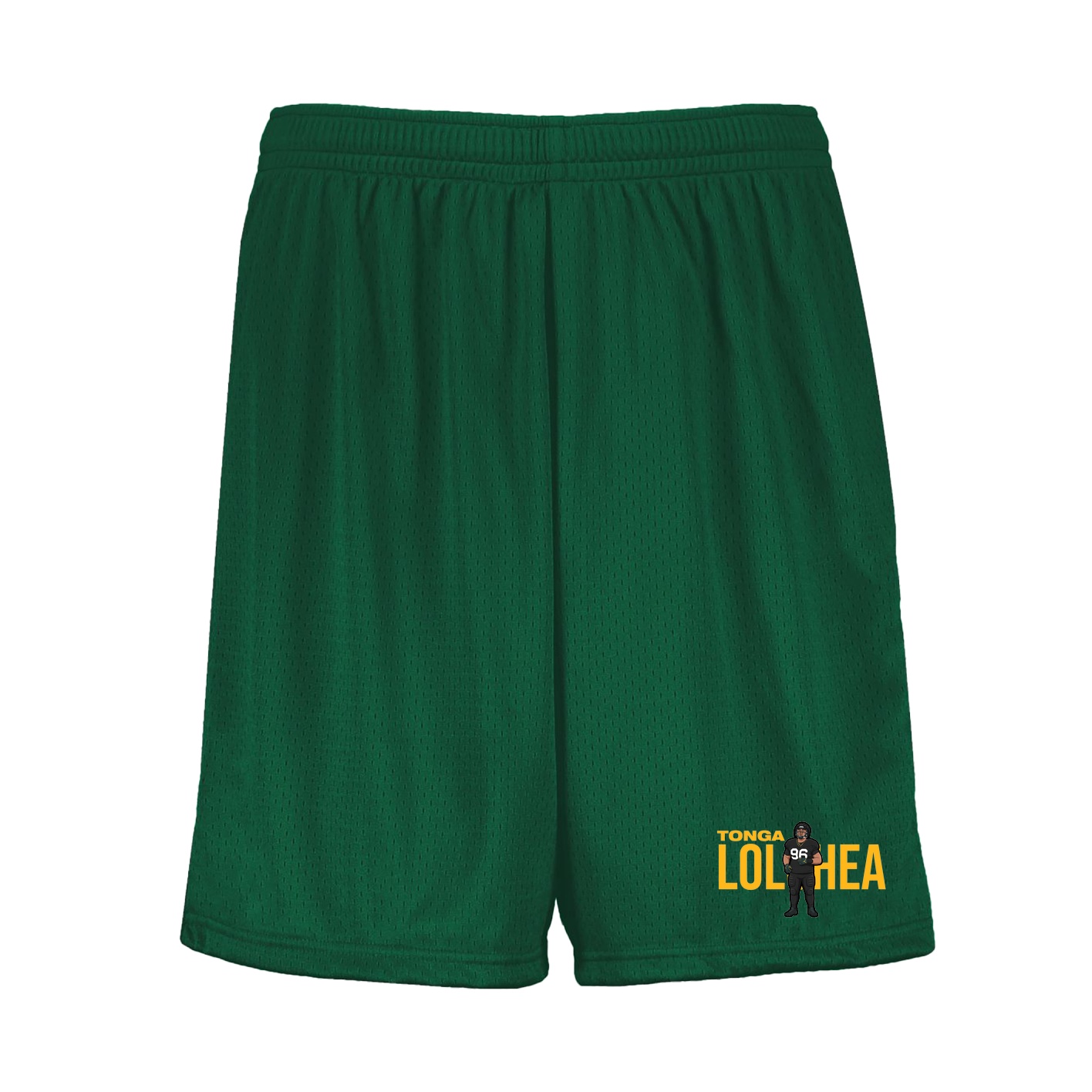Shorts — Player Name in Green