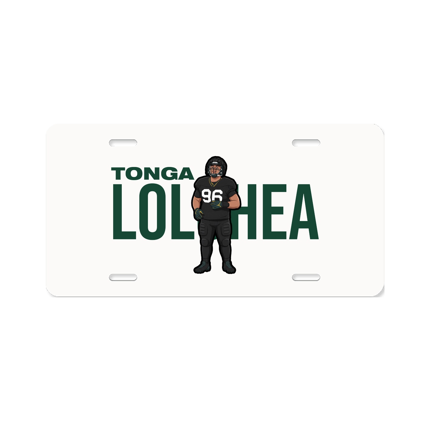 License Plate — Player Name in Classic