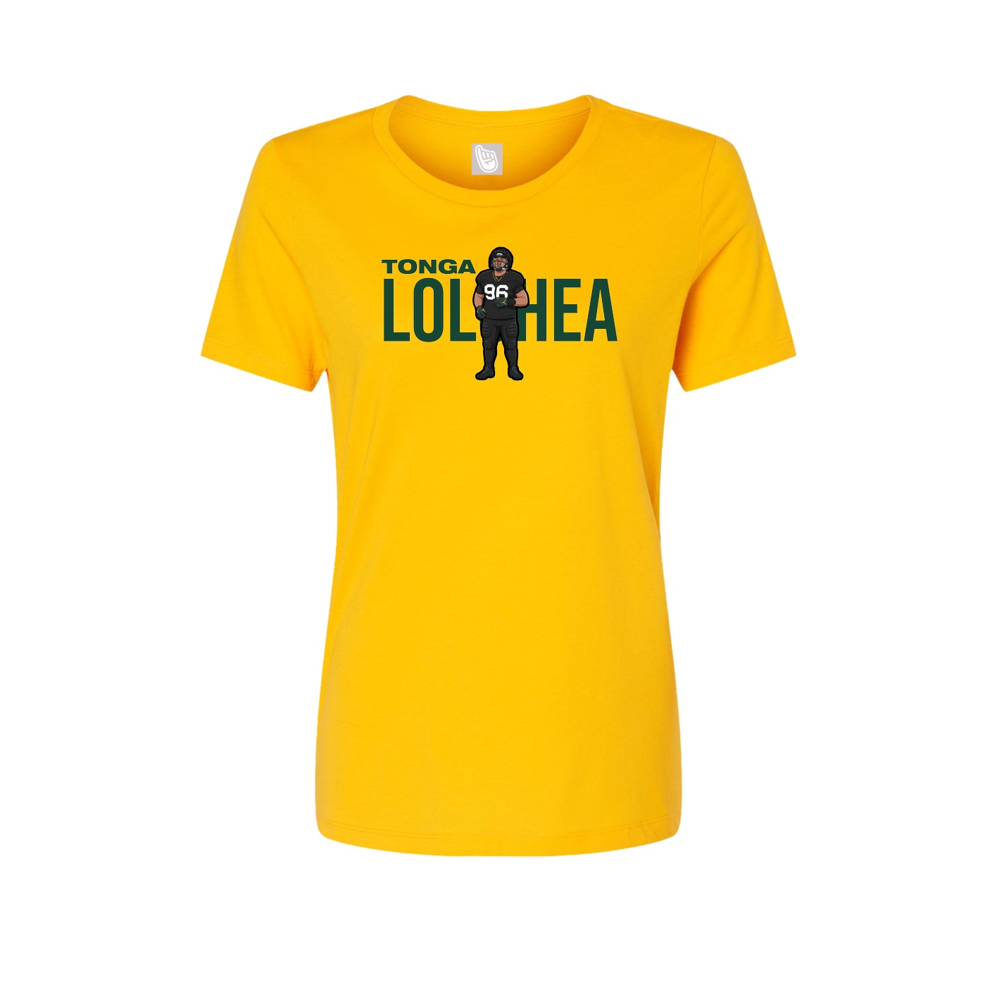Fitted Women's Tee — Player Name in Gold