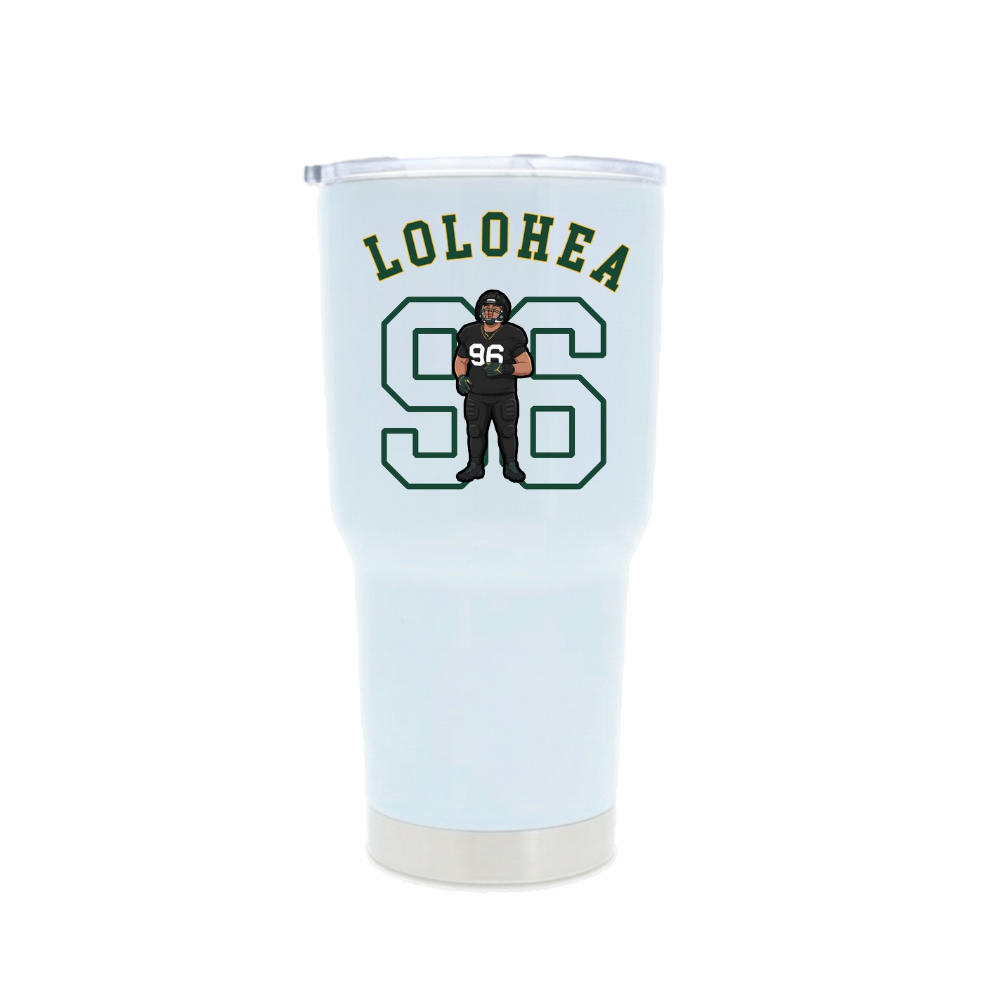 30oz Stainless Steel Tumbler — Shirsey Arch in White