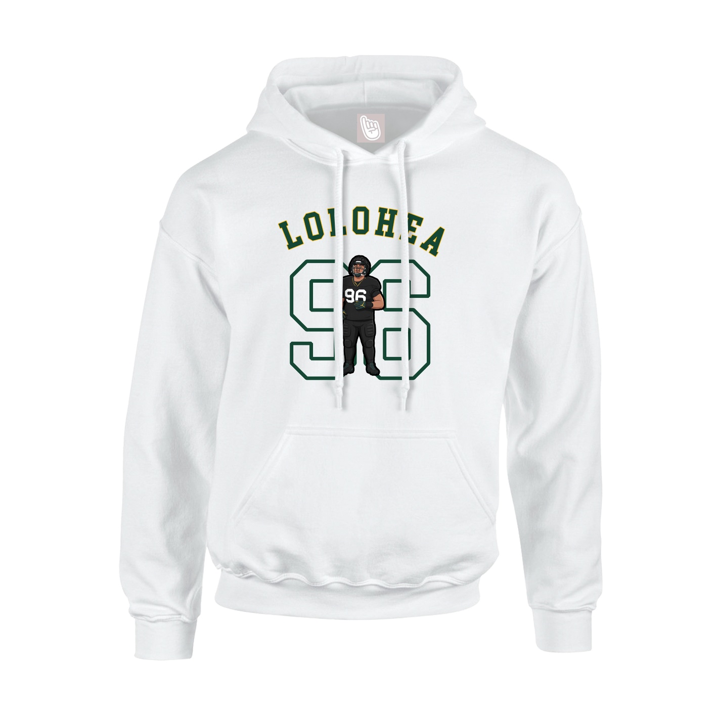 Hoodie — Shirsey Arch in White