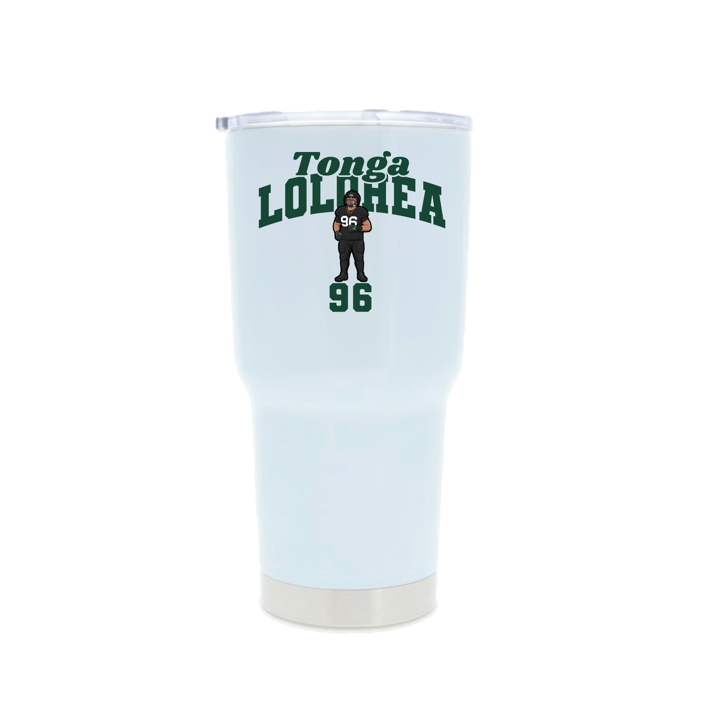 30oz Stainless Steel Tumbler — Signature Arch in White