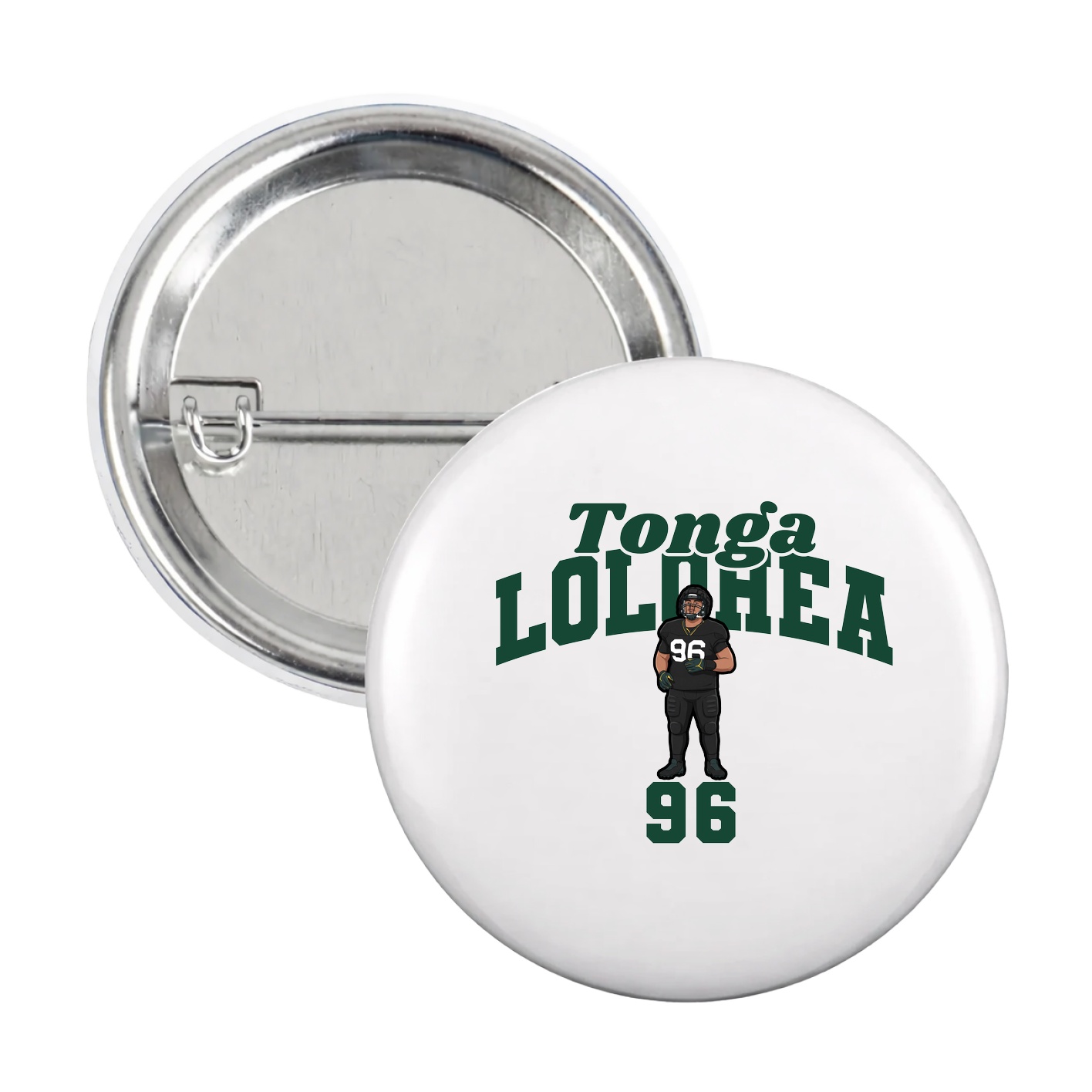 Game Day Button — Signature Arch in White