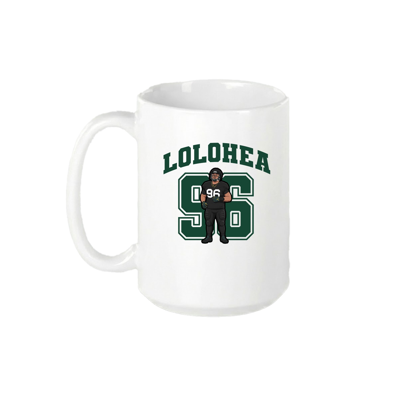 15oz Coffee Mug — Number in White