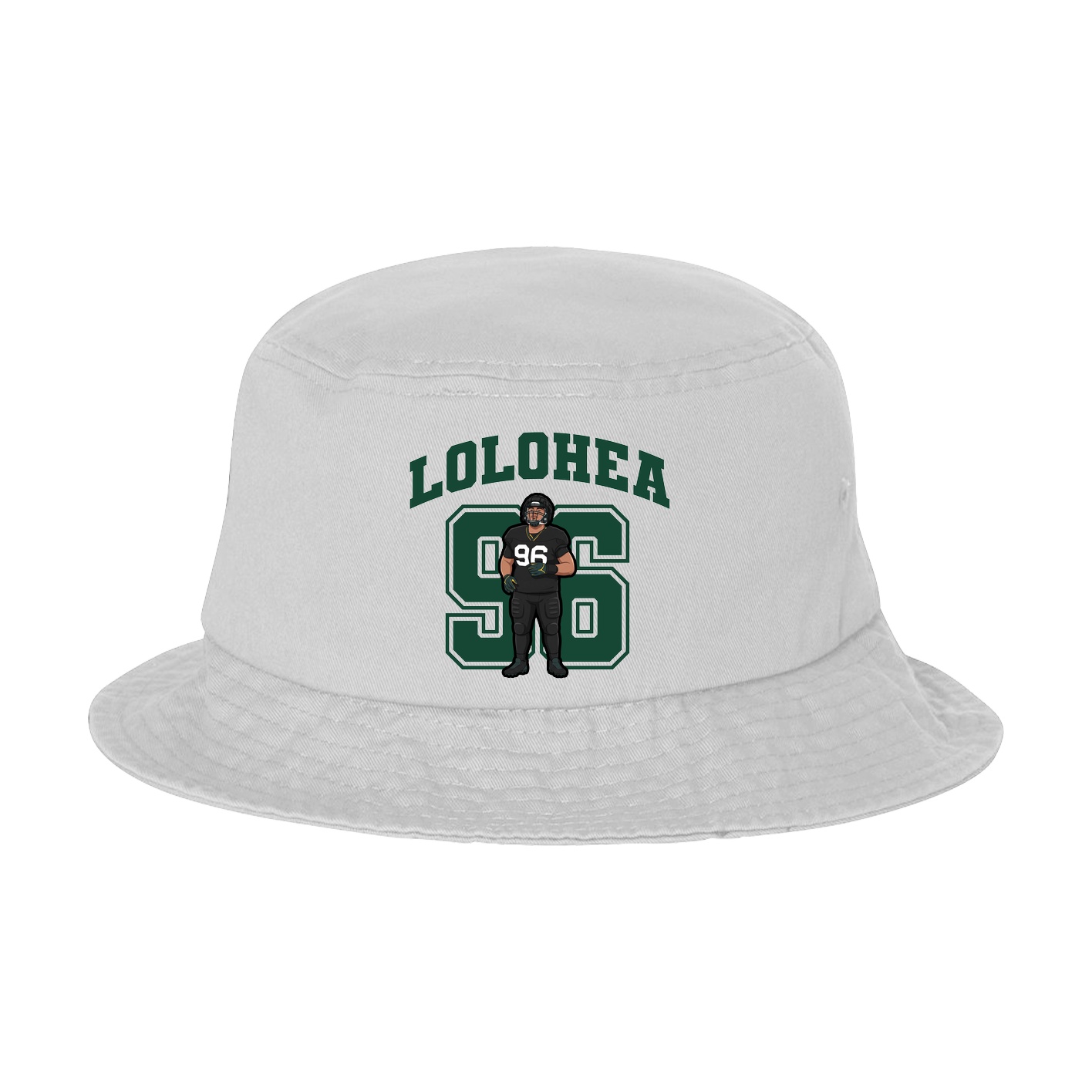 Bucket Cap — Number in White