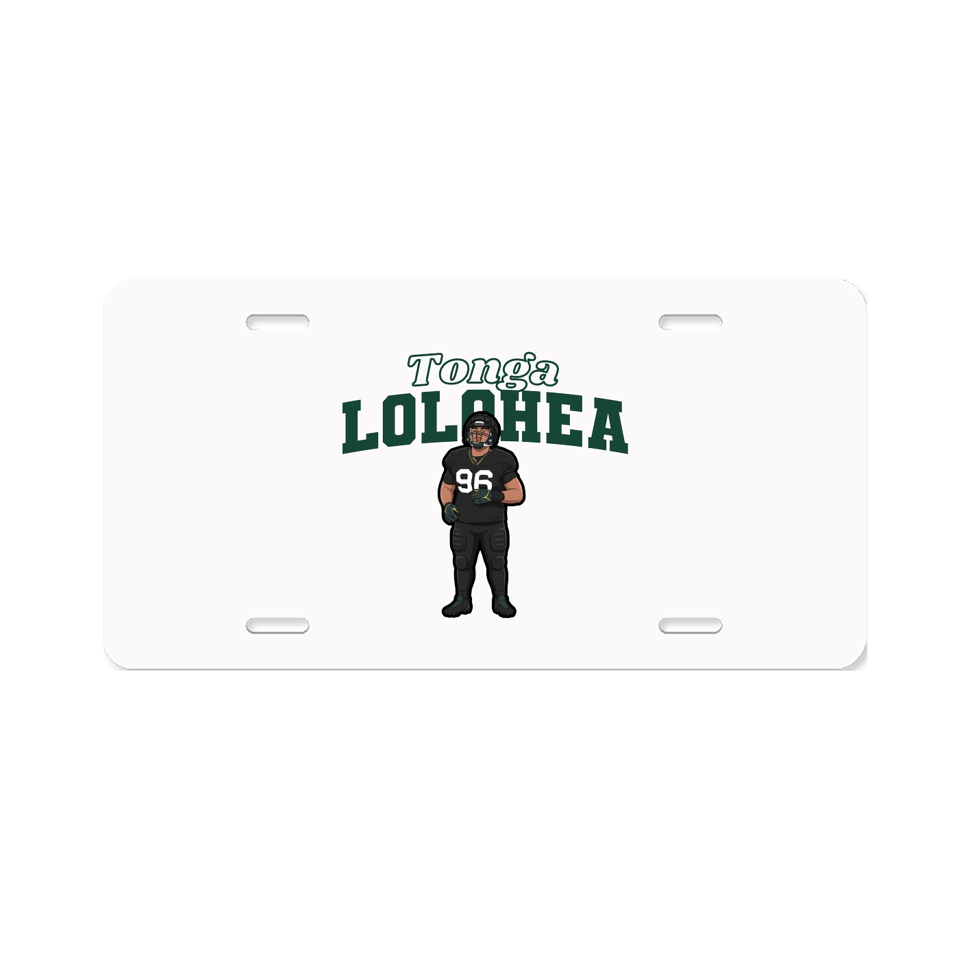 License Plate — Name Arch in Classic