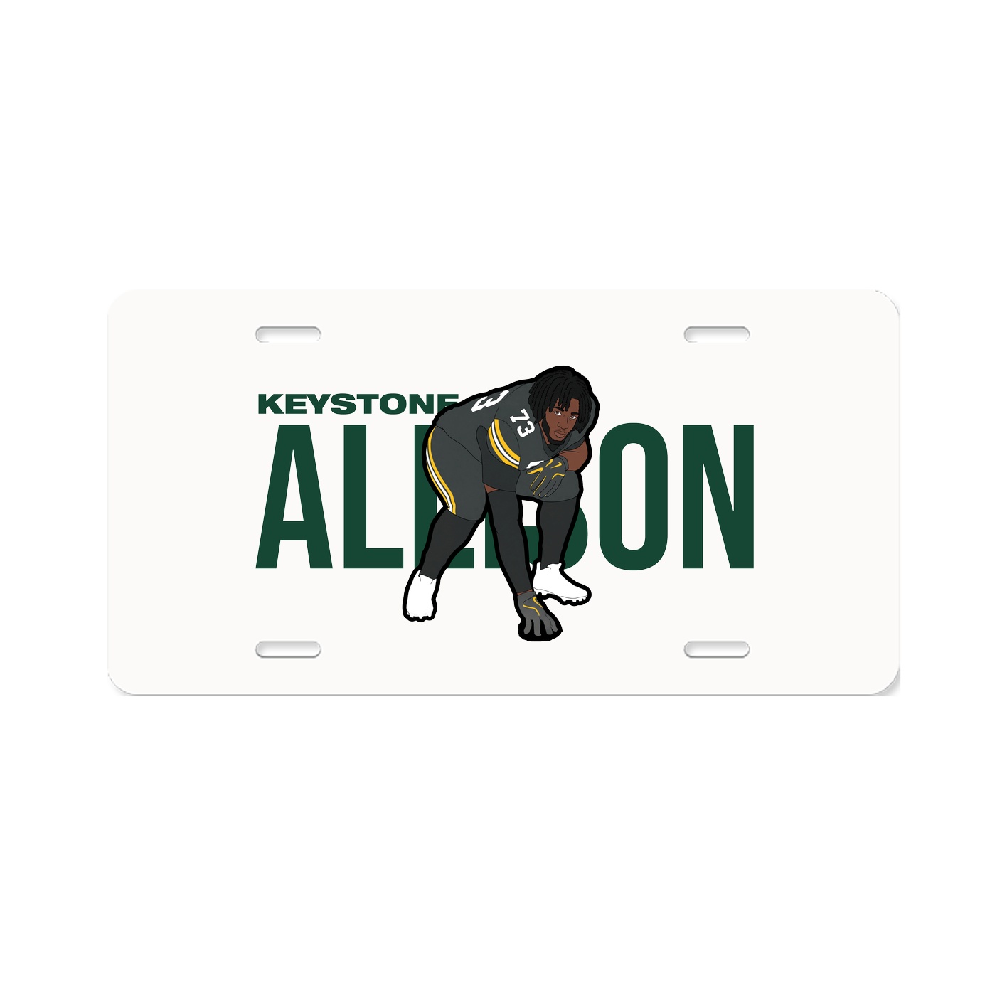 License Plate — Player Name in Classic