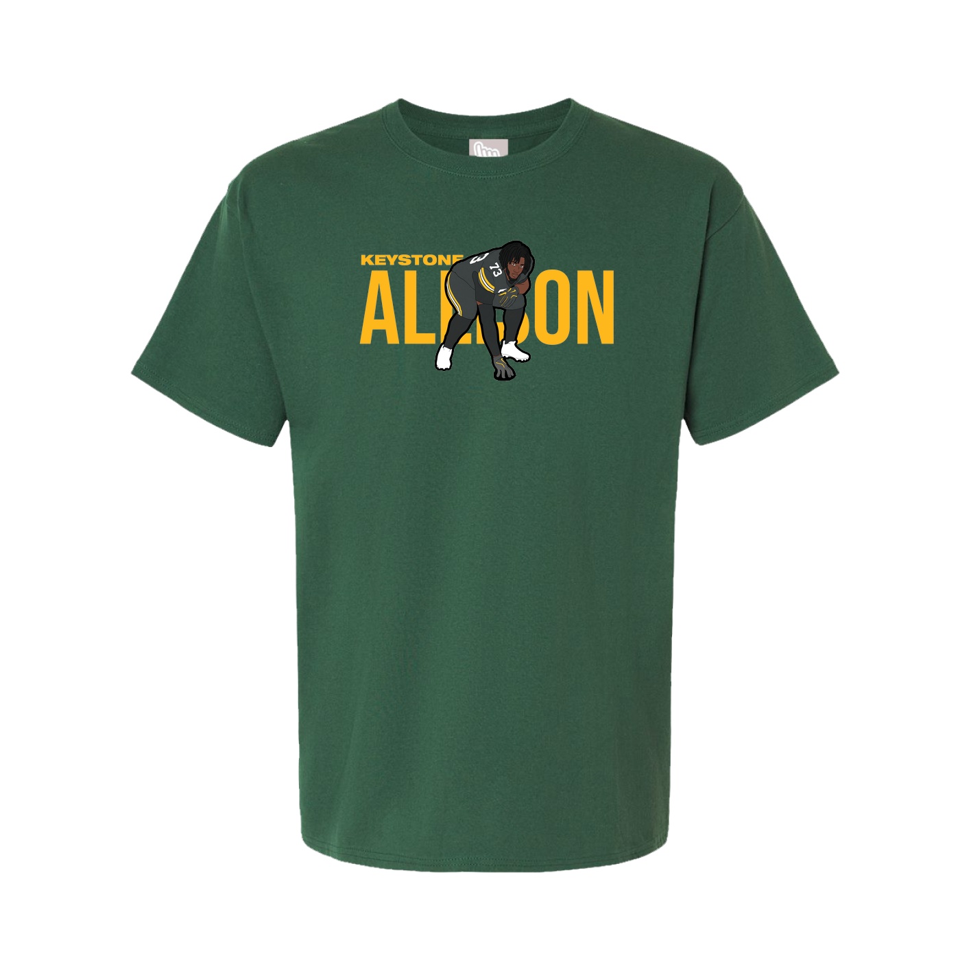 Youth Tee — Player Name in Green