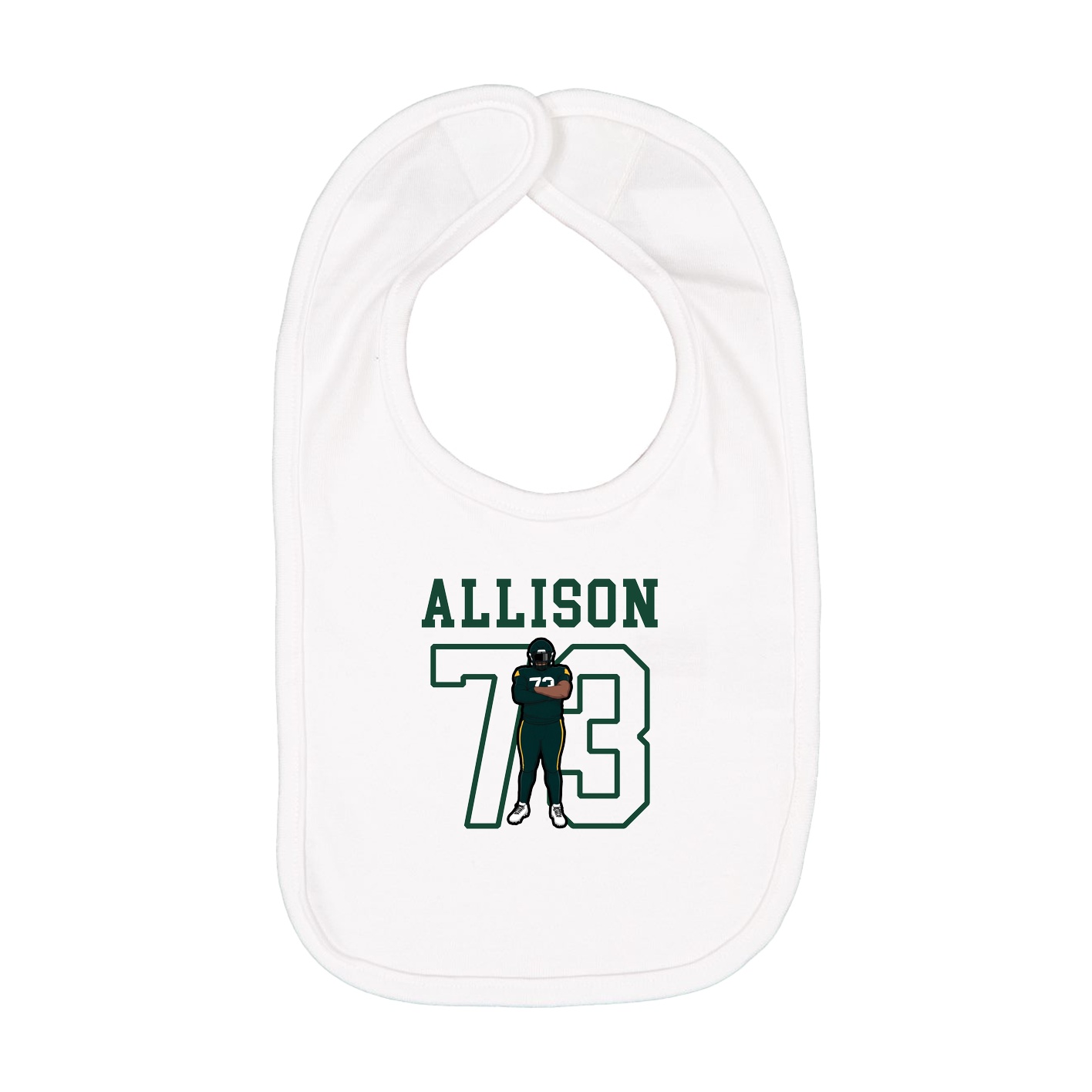 Infant Bib — Shirsey in White