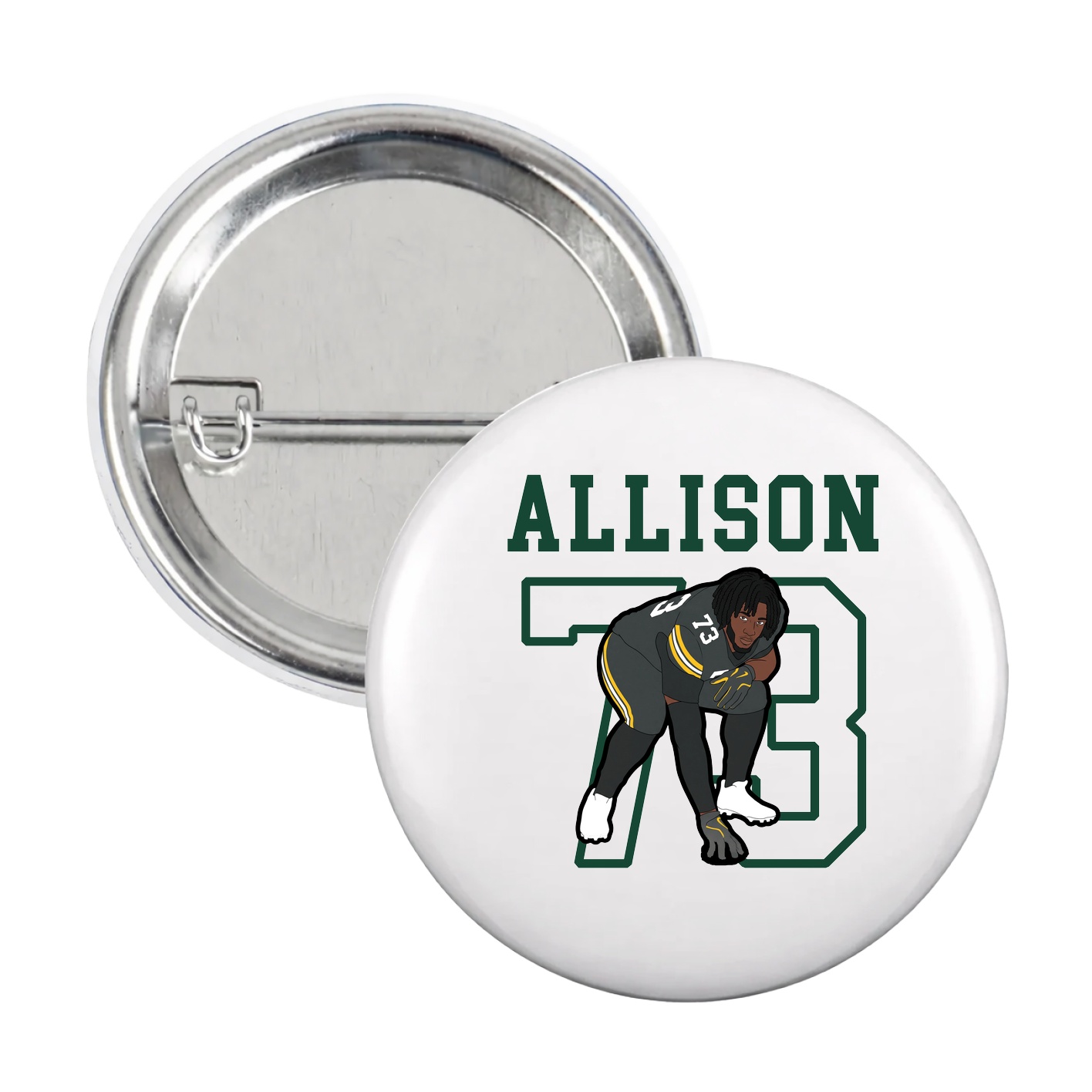 Game Day Button — Shirsey in White