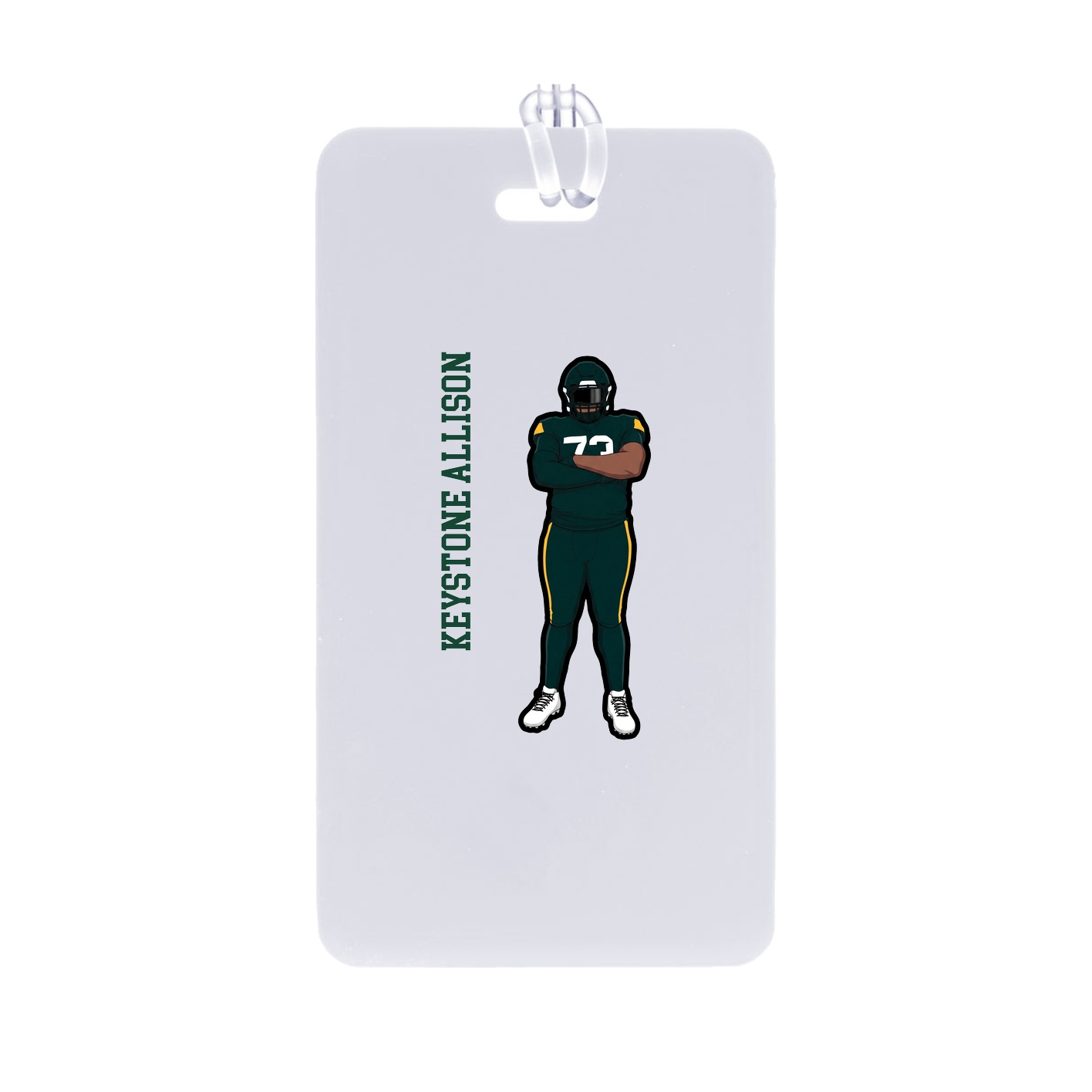 Bag Tag — Name Vertical in Classic