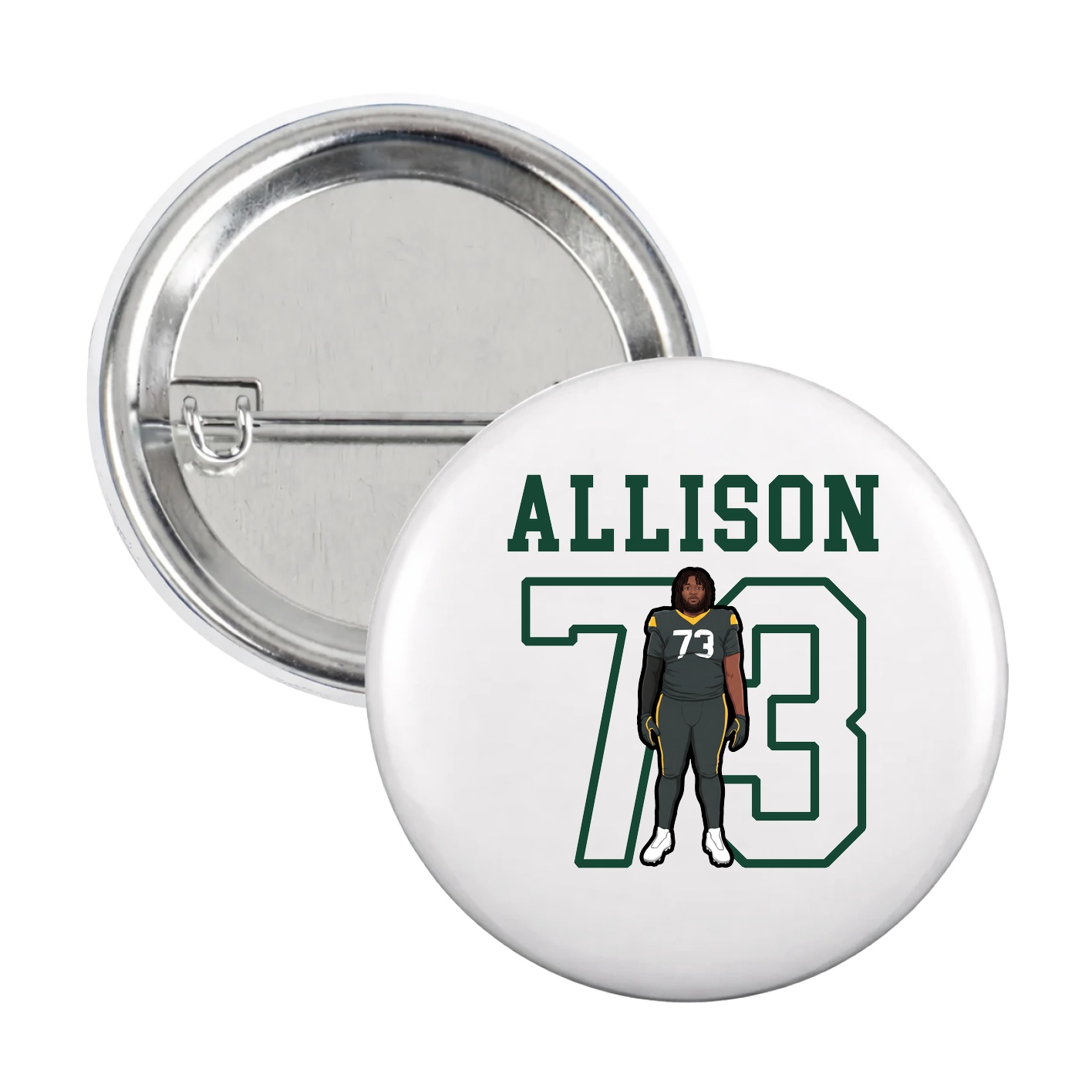 Game Day Button — Shirsey in White