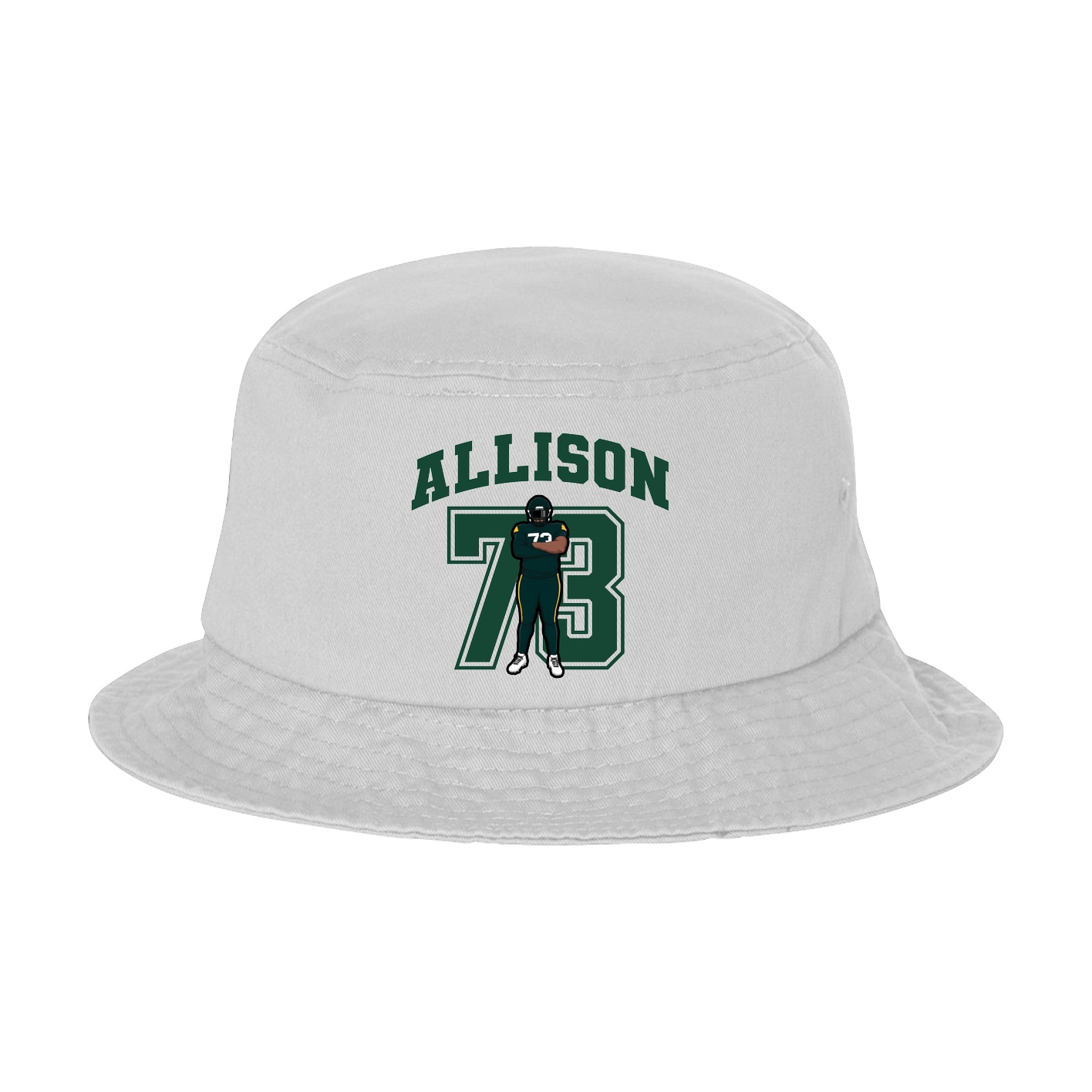 Bucket Cap — Number in White