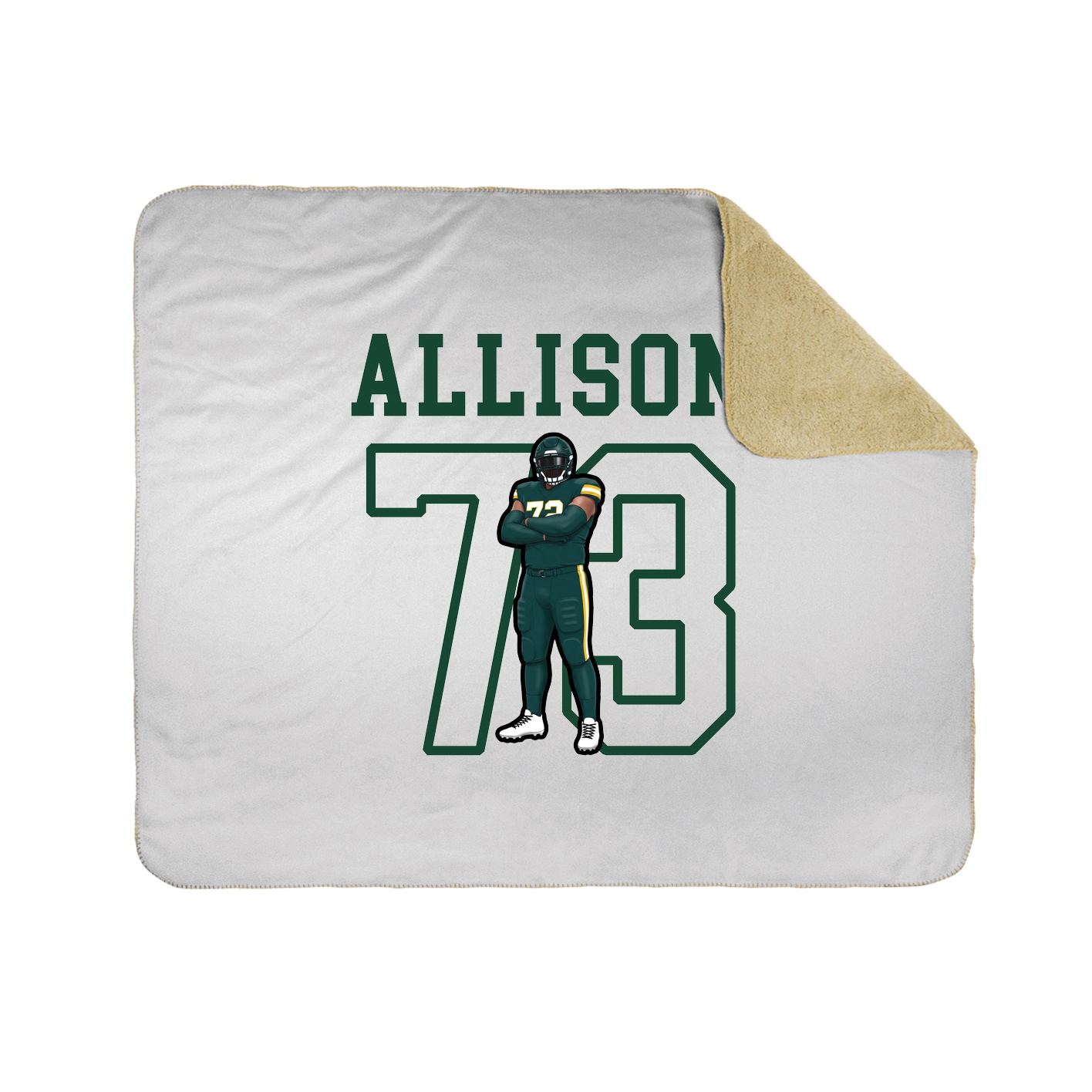 Throw Blanket — Shirsey in White