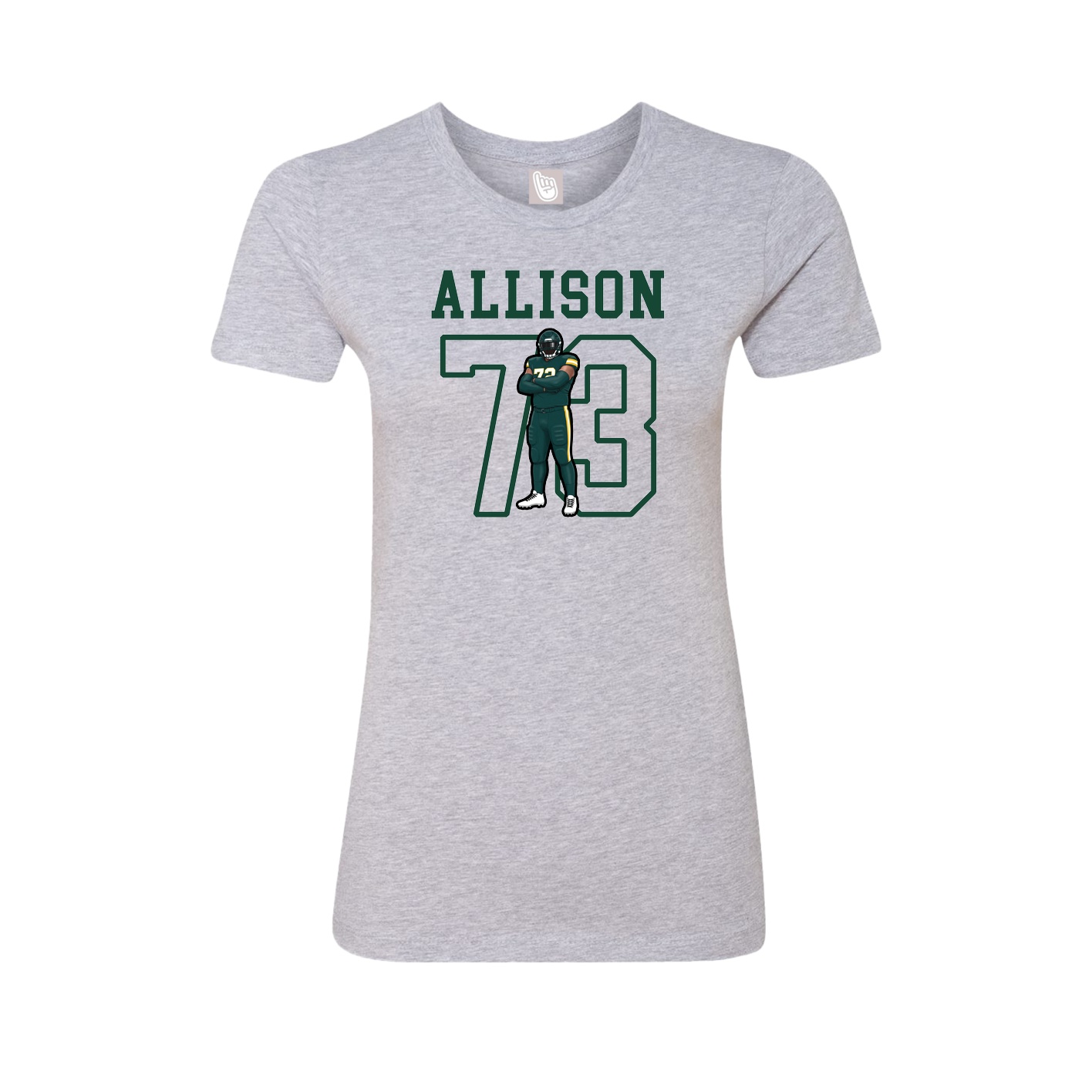 Fitted Women's Tee — Shirsey in Grey