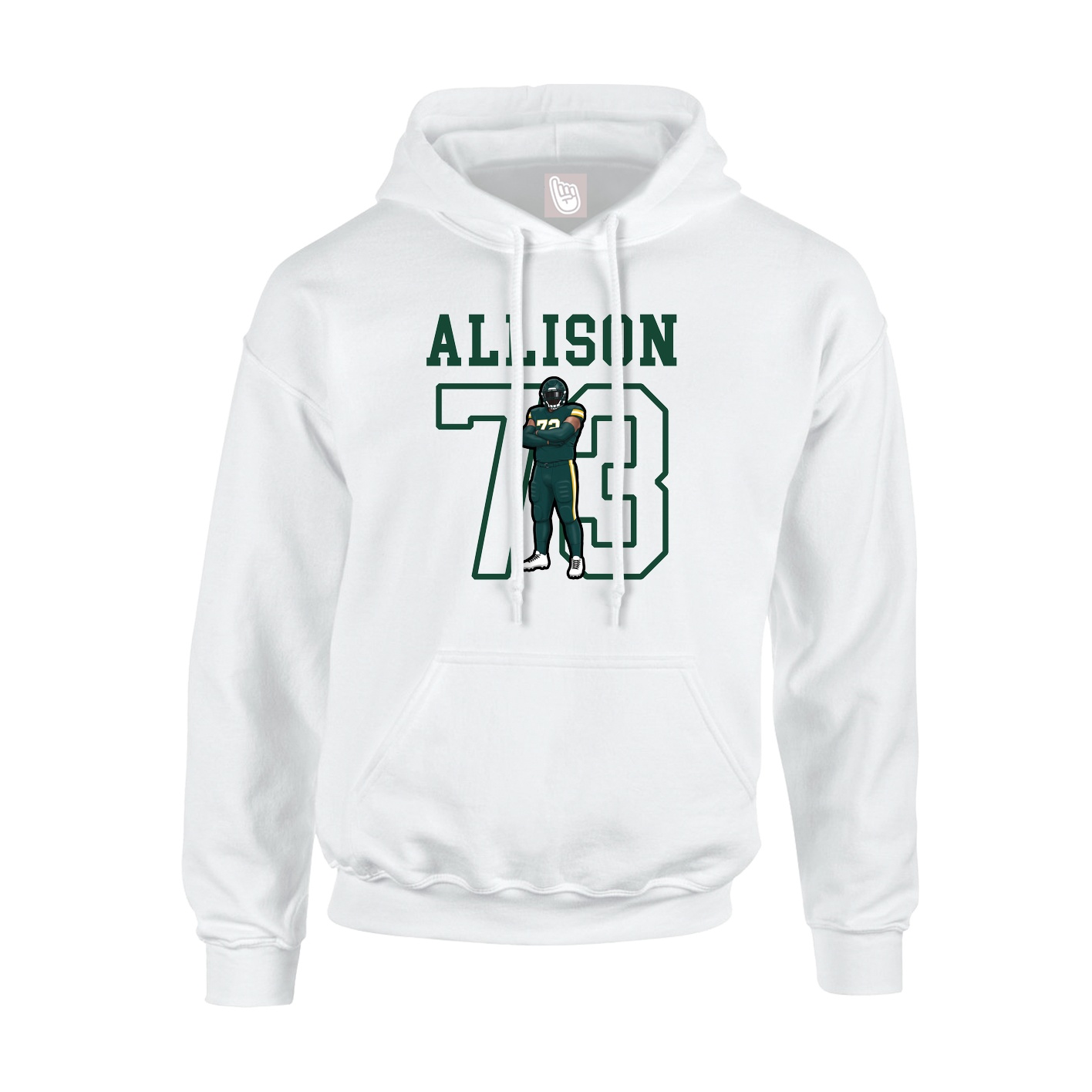 Hoodie — Shirsey in White