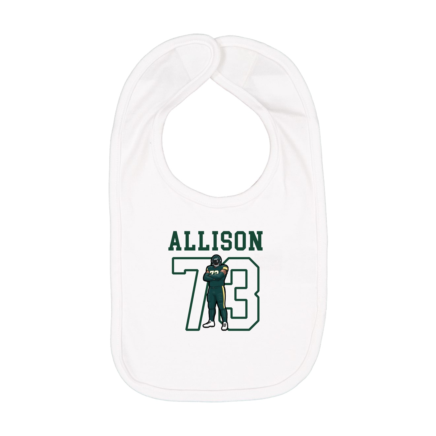 Infant Bib — Shirsey in White