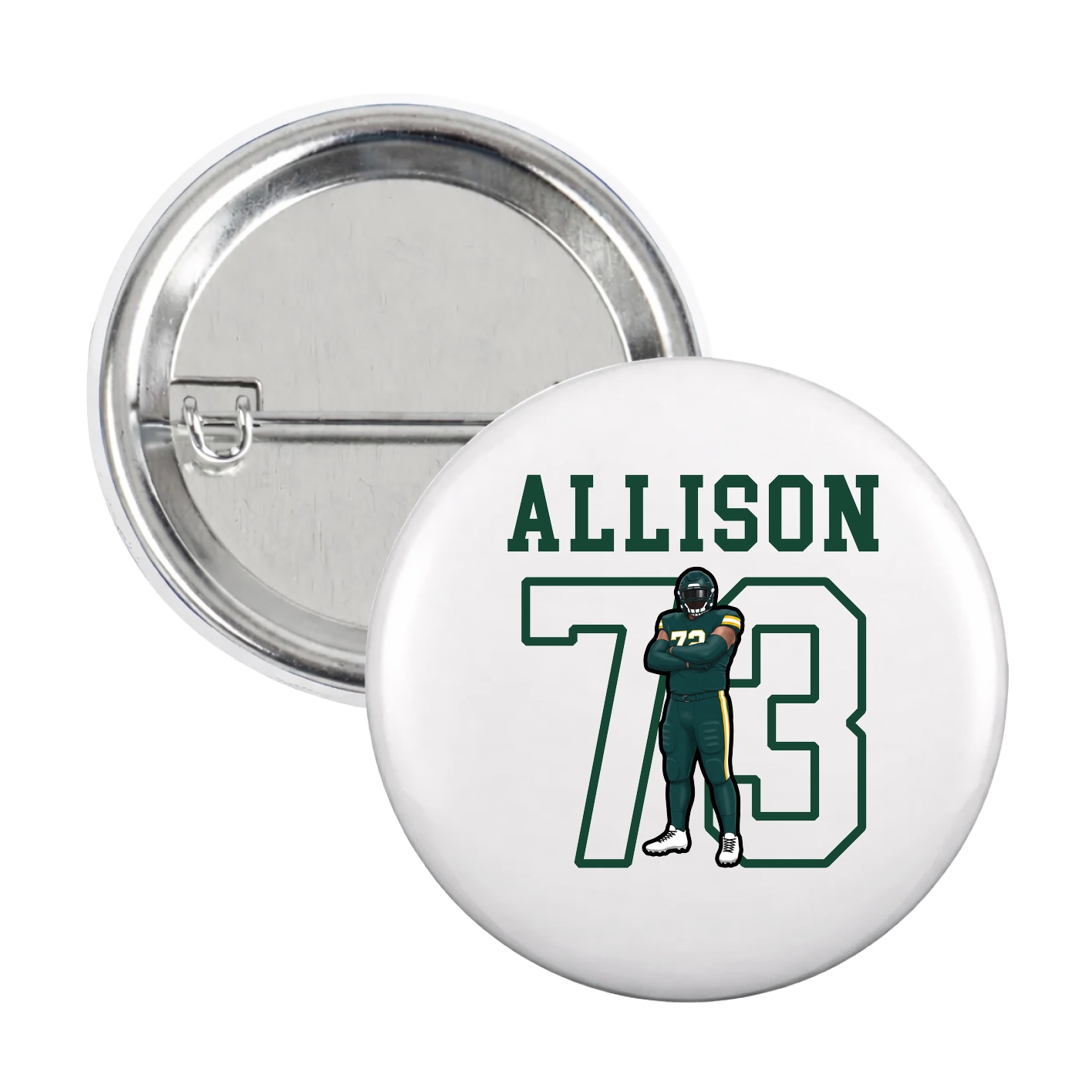 Game Day Button — Shirsey in White