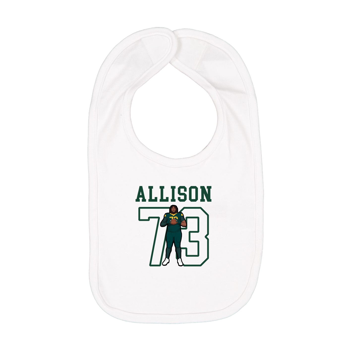 Infant Bib — Shirsey in White