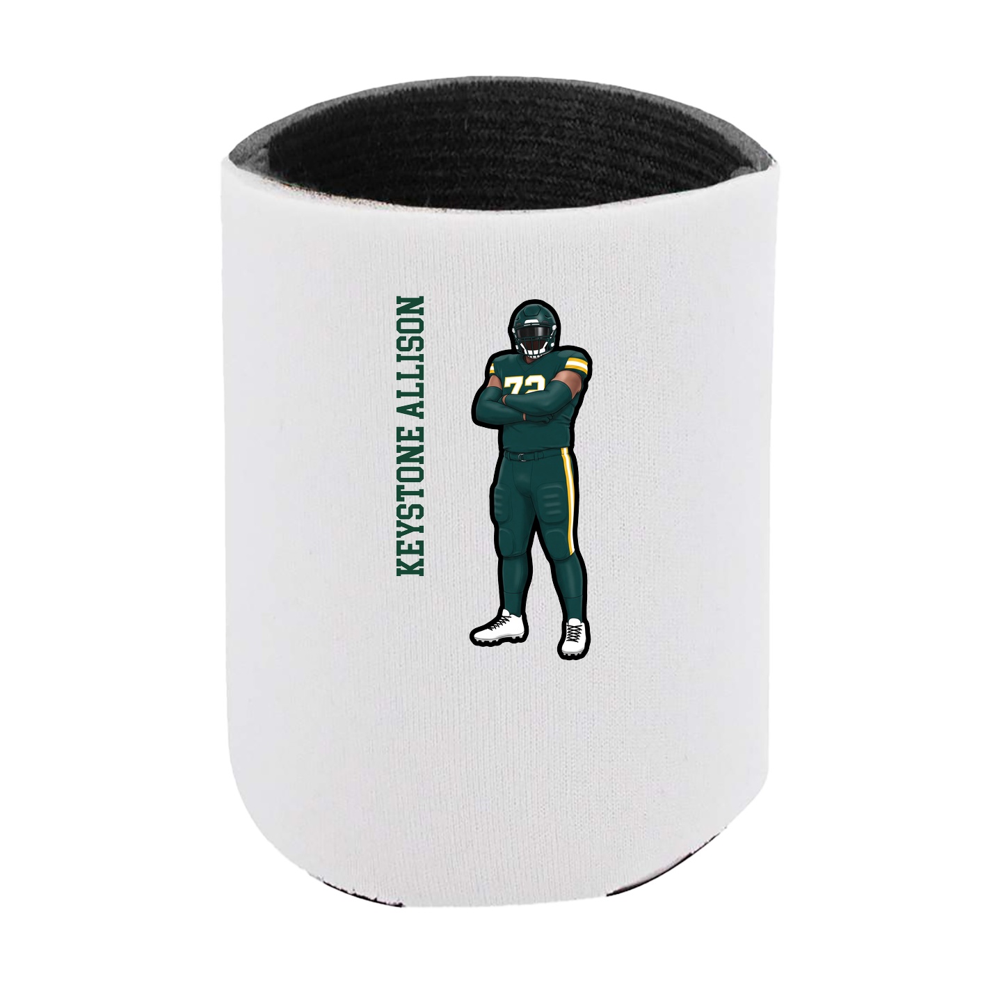 Can Holder — Name Vertical in White