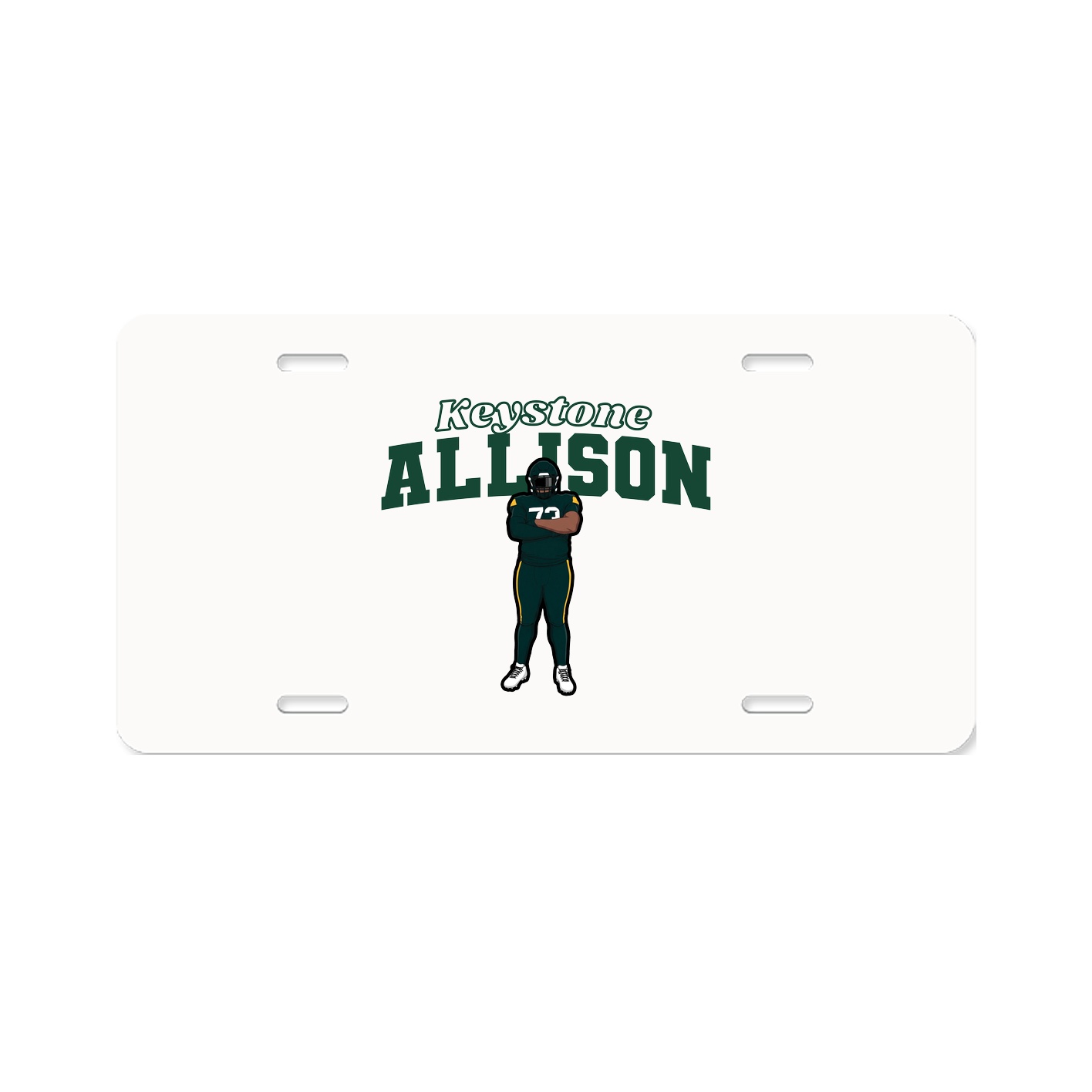 License Plate — Name Arch in Classic