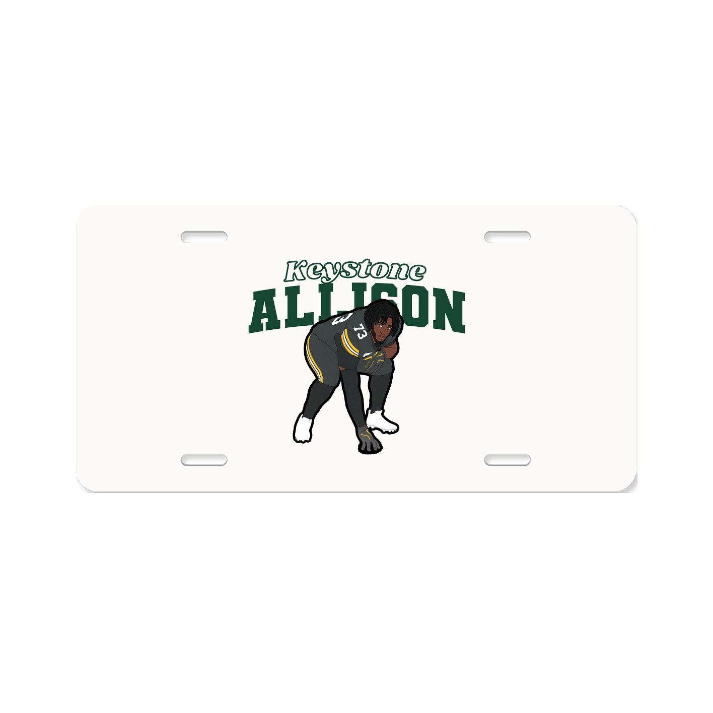 License Plate — Name Arch in Classic