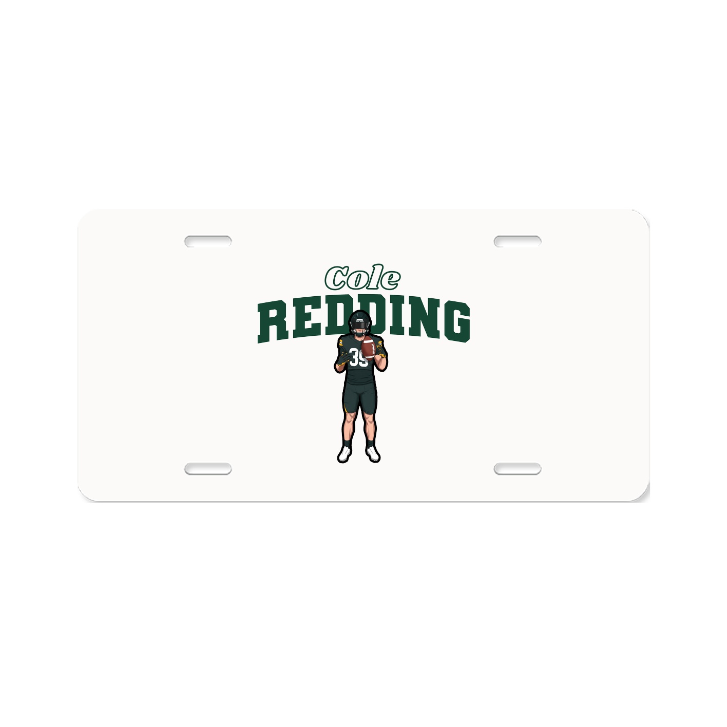 License Plate — Name Arch in Classic