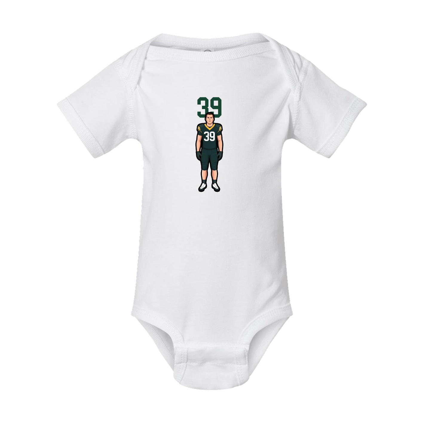 Baby Onesie — Number Top in White
