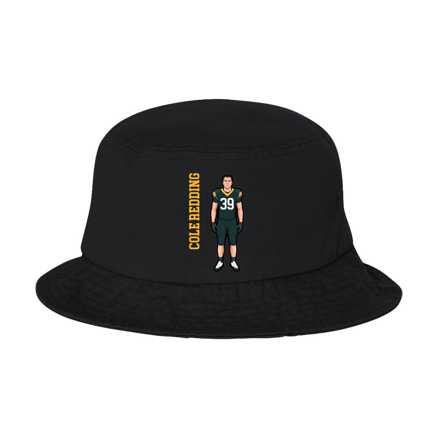 Bucket Cap — Name Vertical in Black