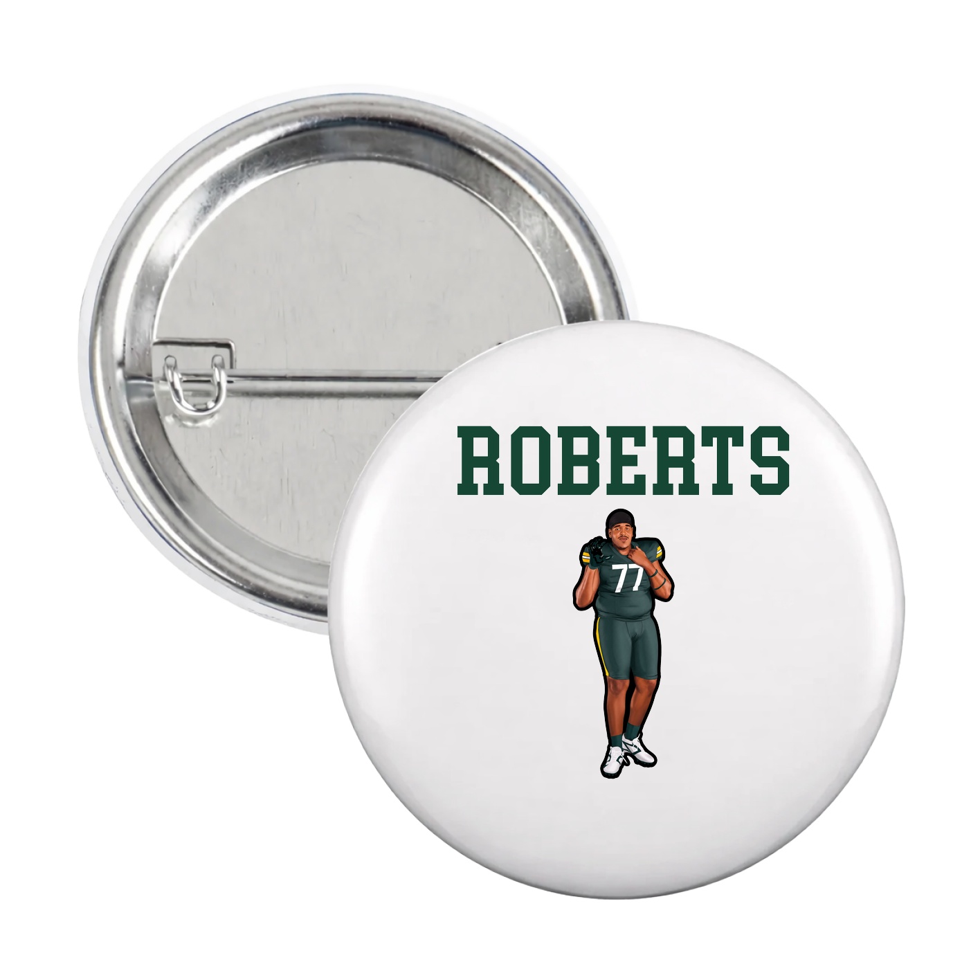 Game Day Button — Shirsey in White