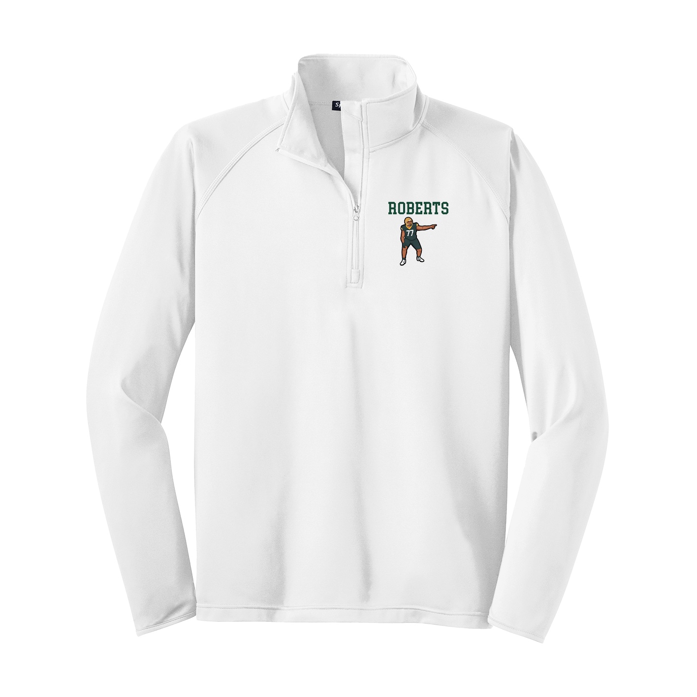 Q-Zip Pullover — Shirsey in White