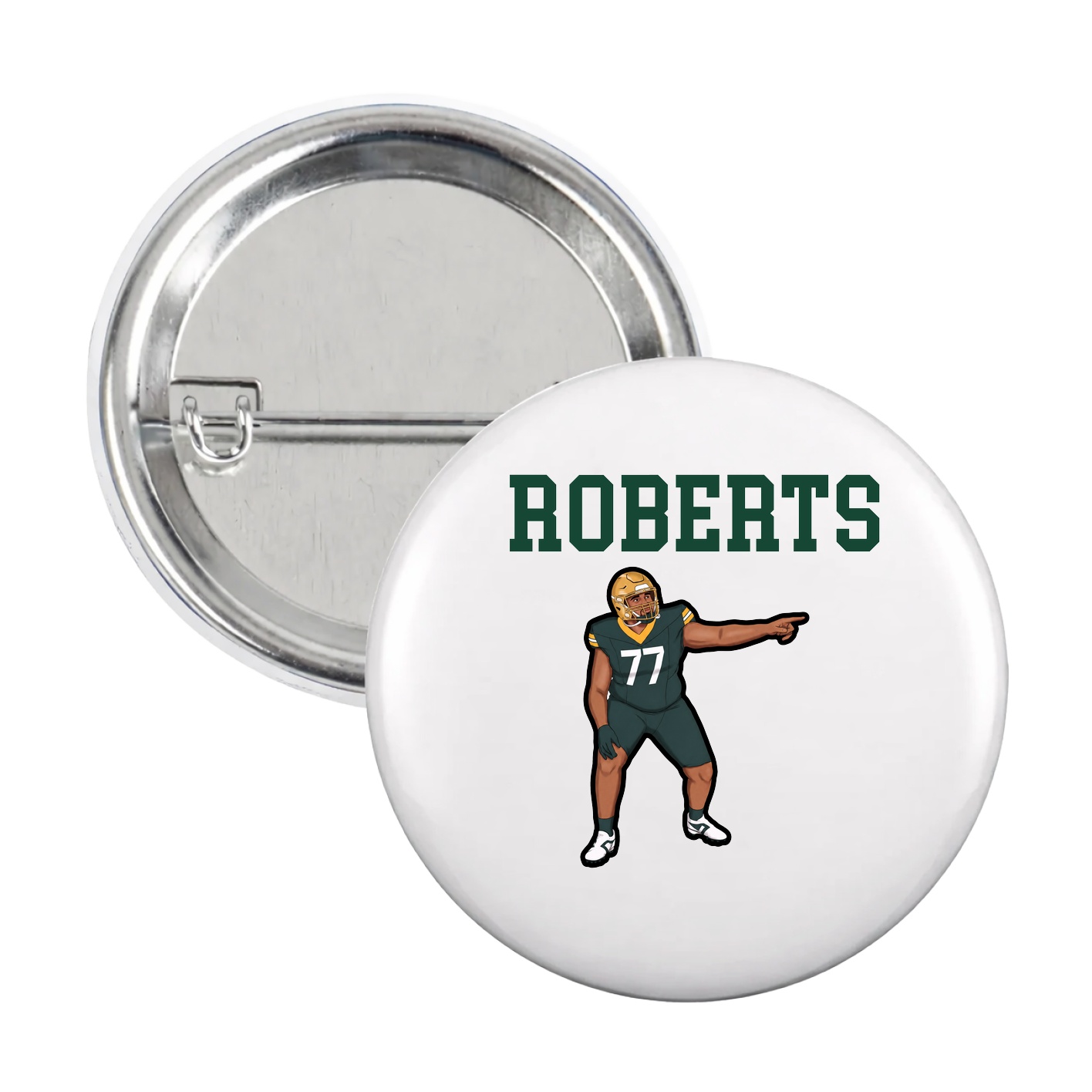 Game Day Button — Shirsey in White