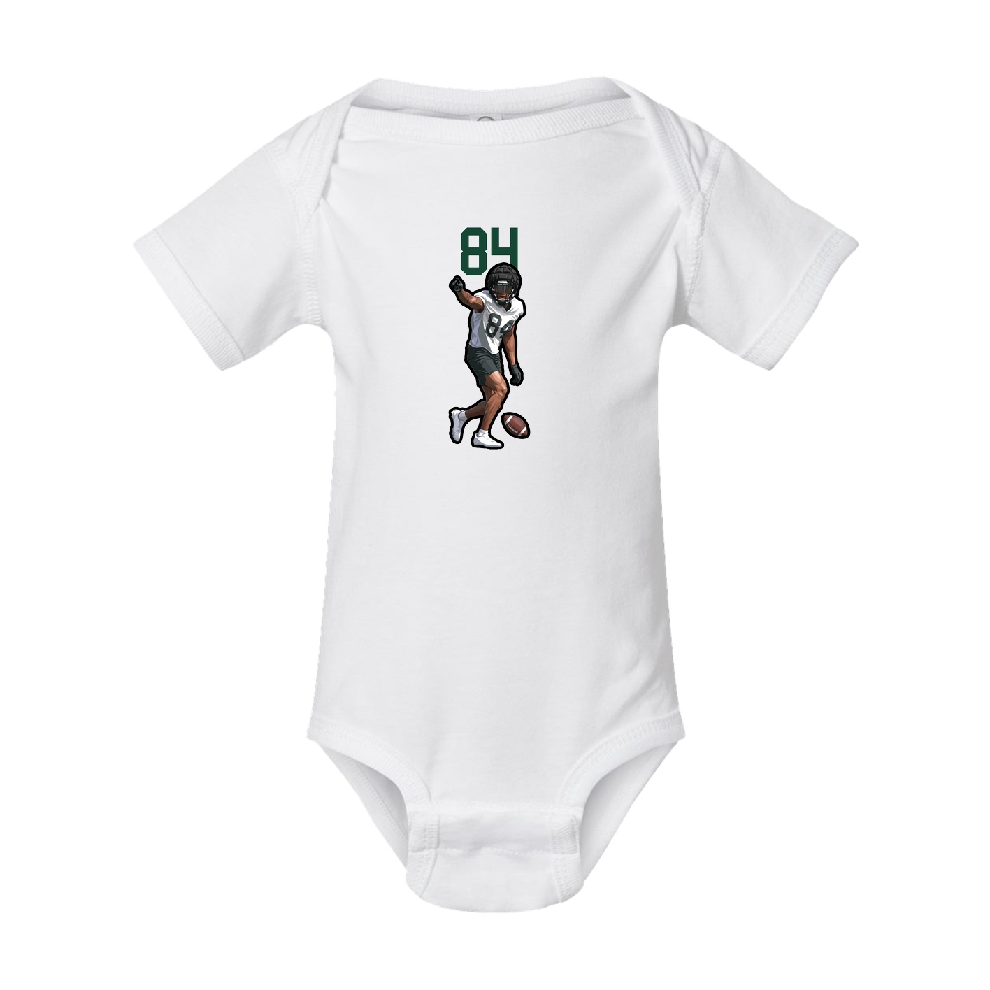 Baby Onesie — Number Top in White