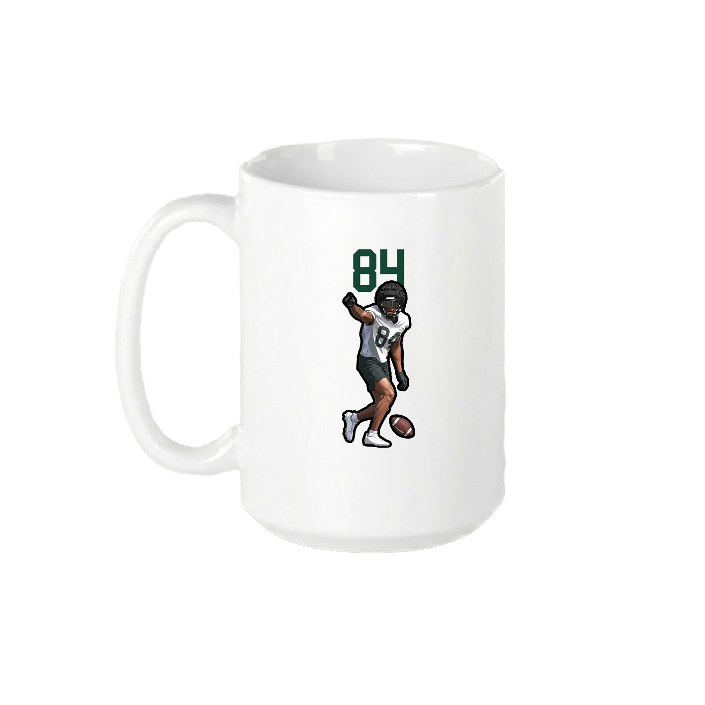 15oz Coffee Mug — Number Top in White