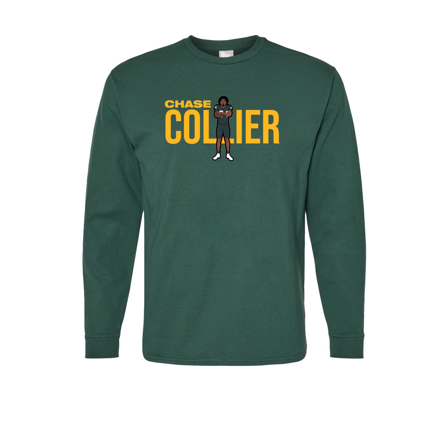Long Sleeve Tee — Player Name in Green