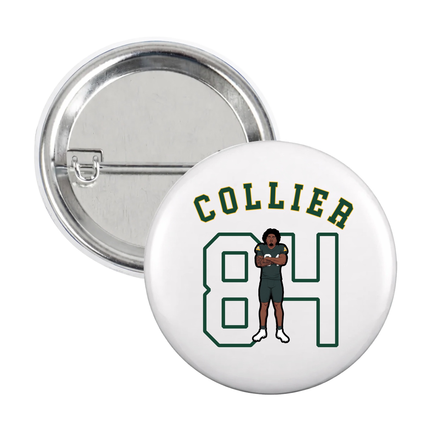 Game Day Button — Shirsey Arch in White