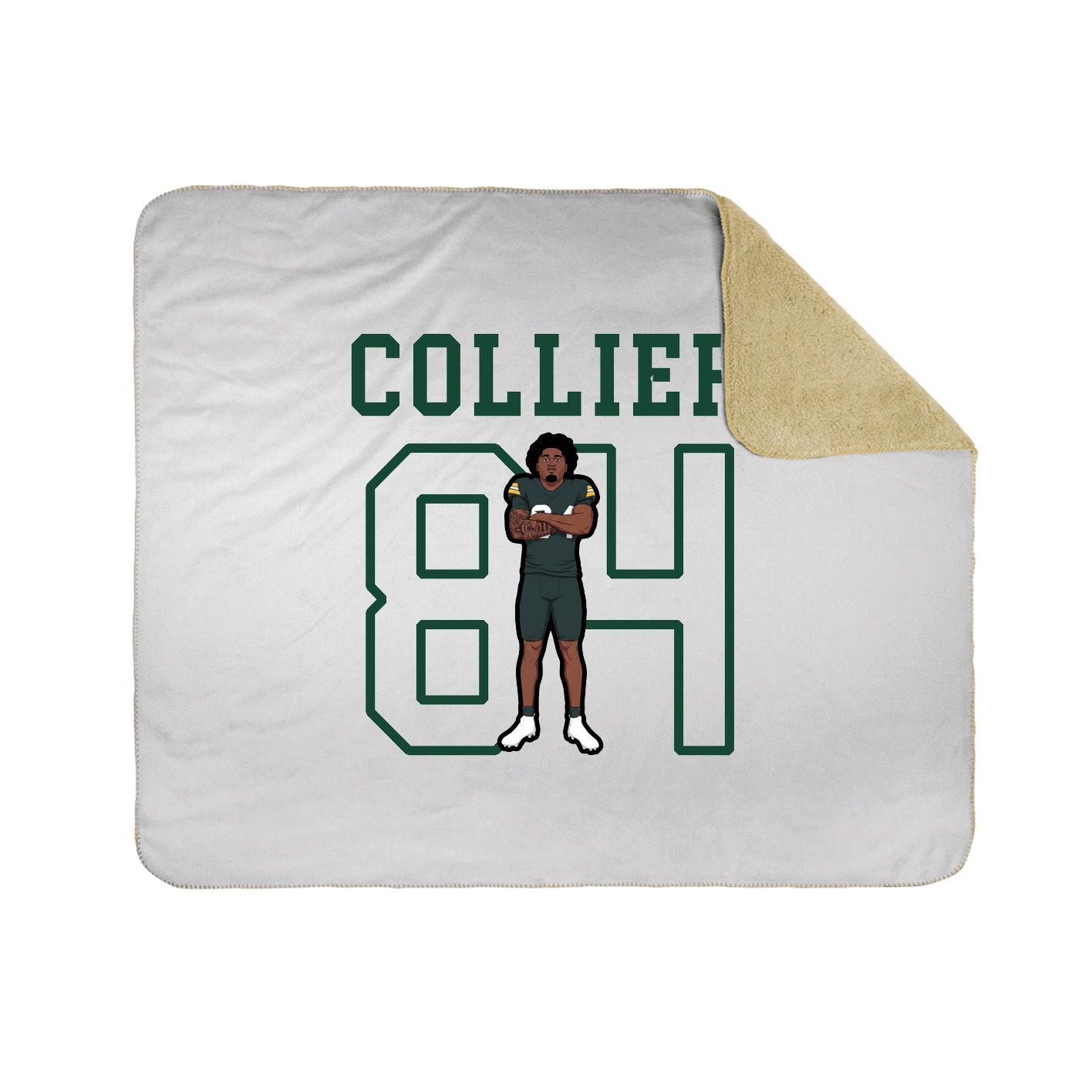 Throw Blanket — Shirsey in White