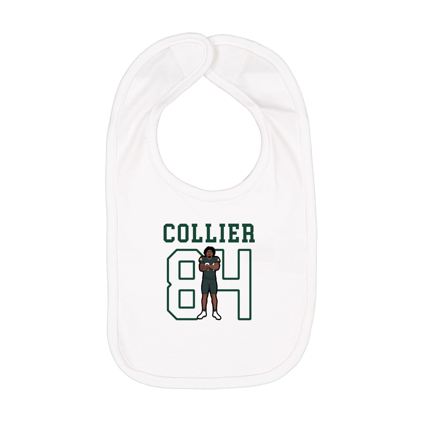 Infant Bib — Shirsey in White