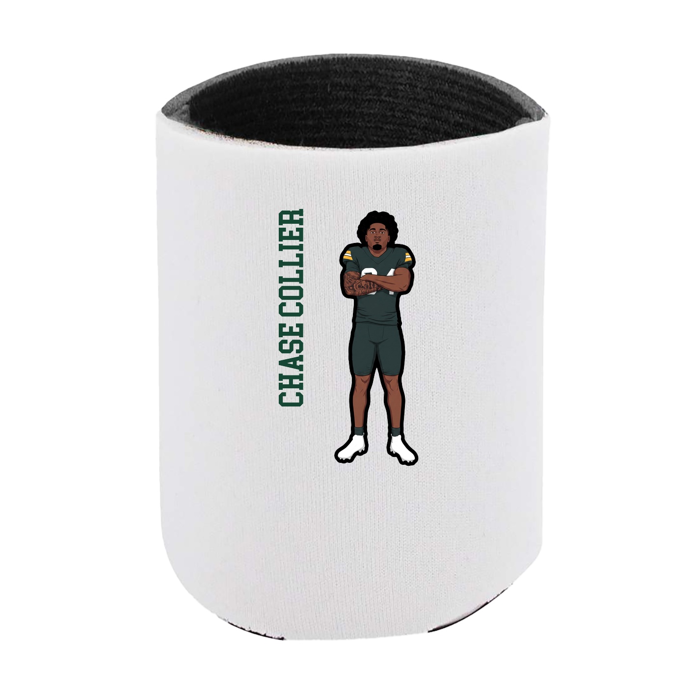 Can Holder — Name Vertical in White