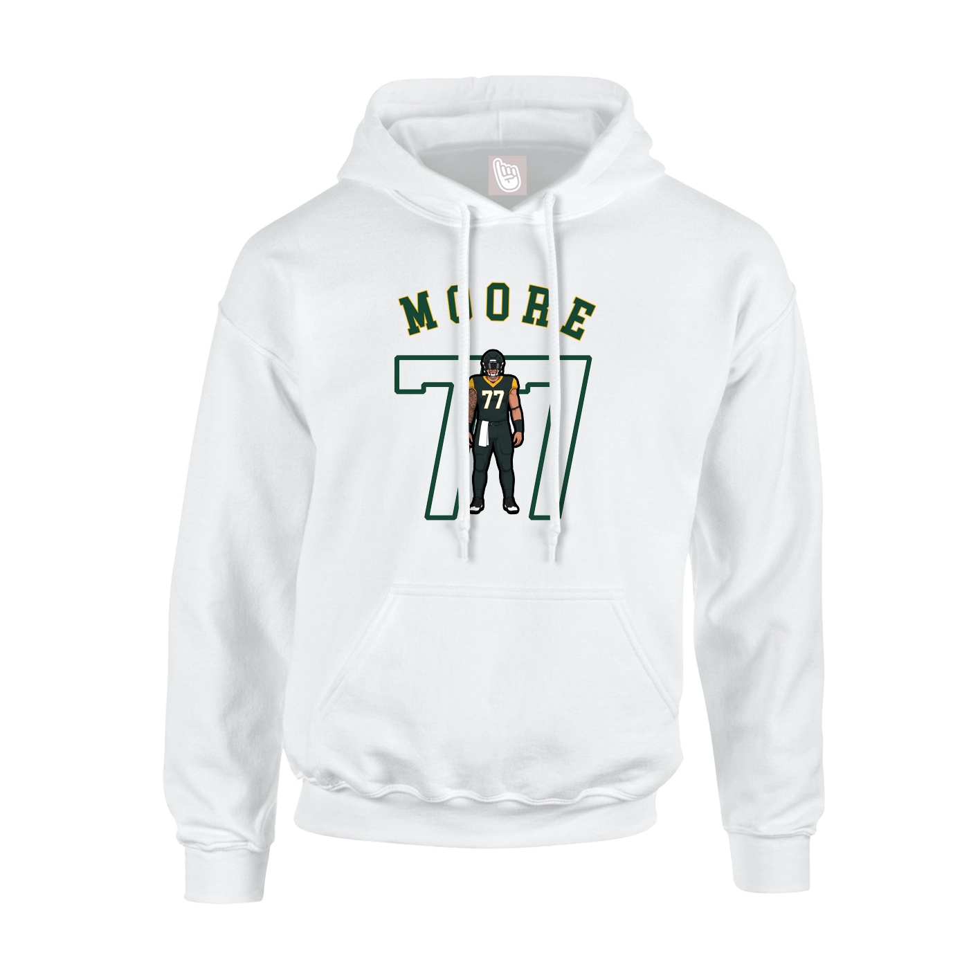 Youth Hoodie — Shirsey Arch in White