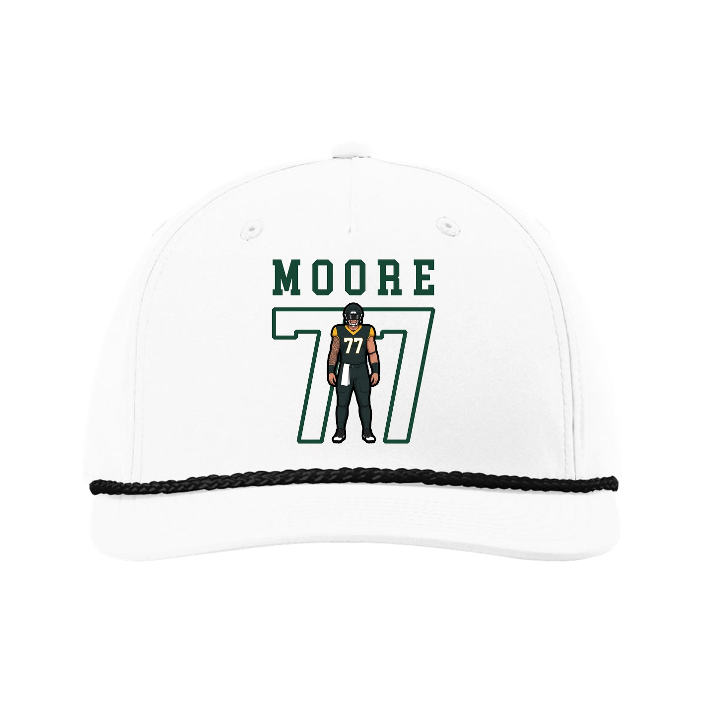 Five-Panel Classic Rope Cap — Shirsey in White