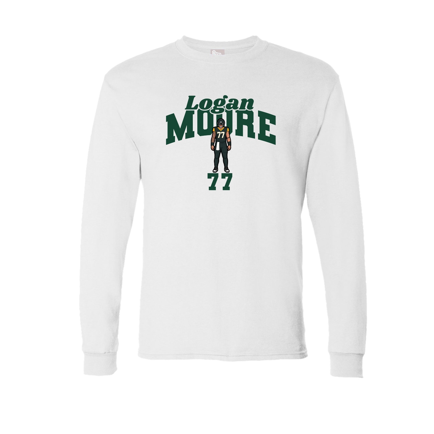 Long Sleeve Tee — Signature Arch in White