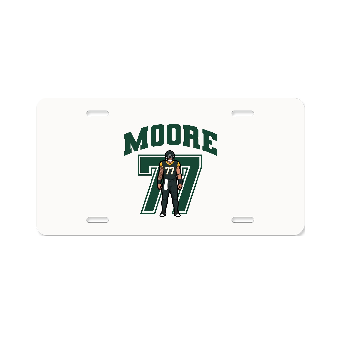 License Plate — Number in Classic