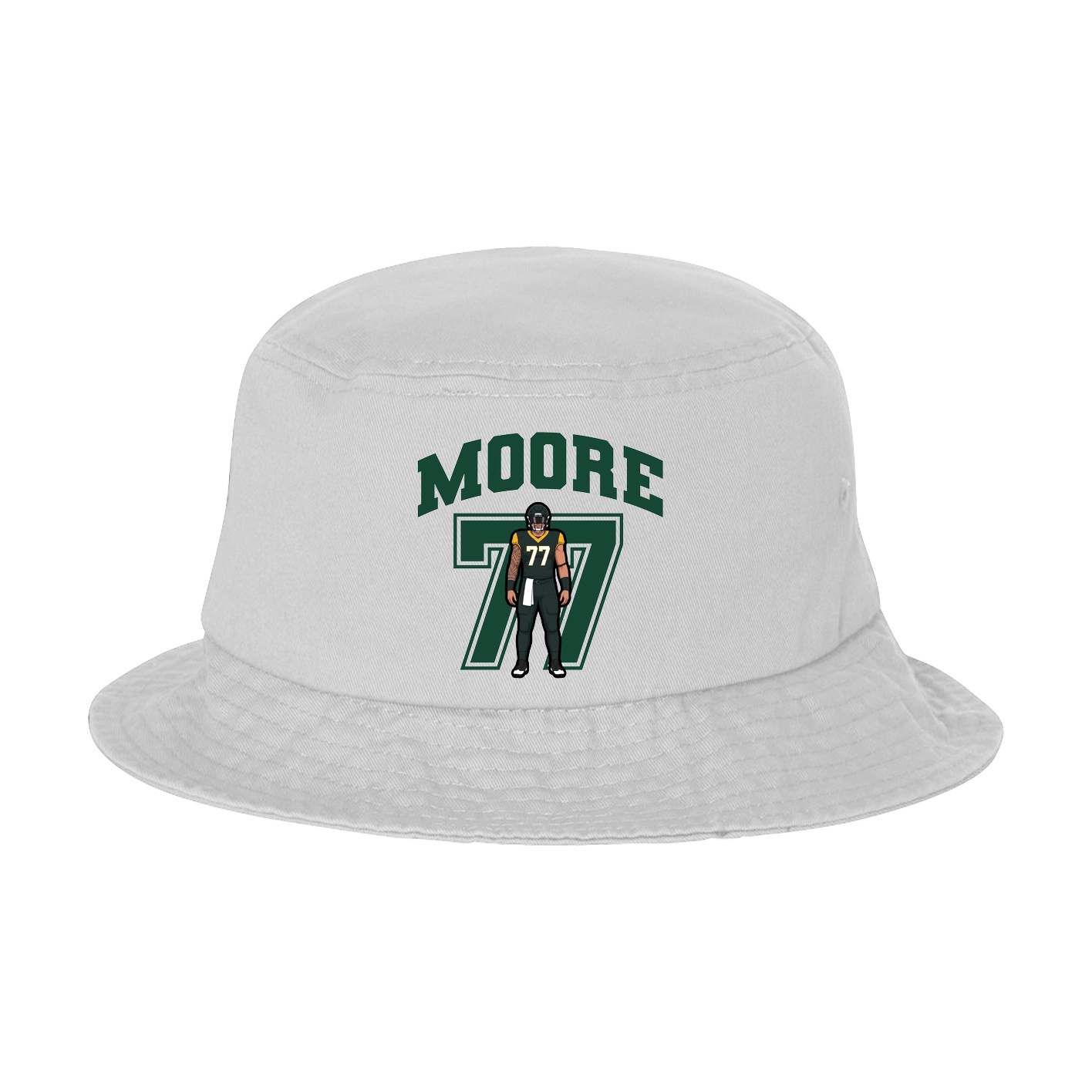 Bucket Cap — Number in White