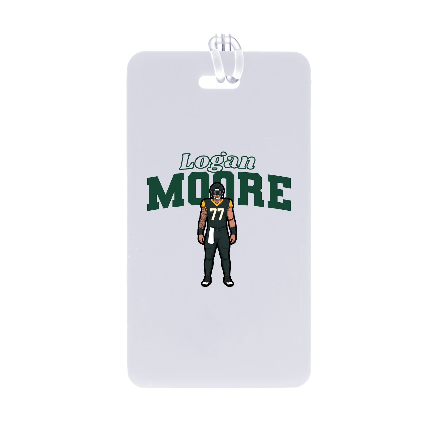 Bag Tag — Name Arch in Classic