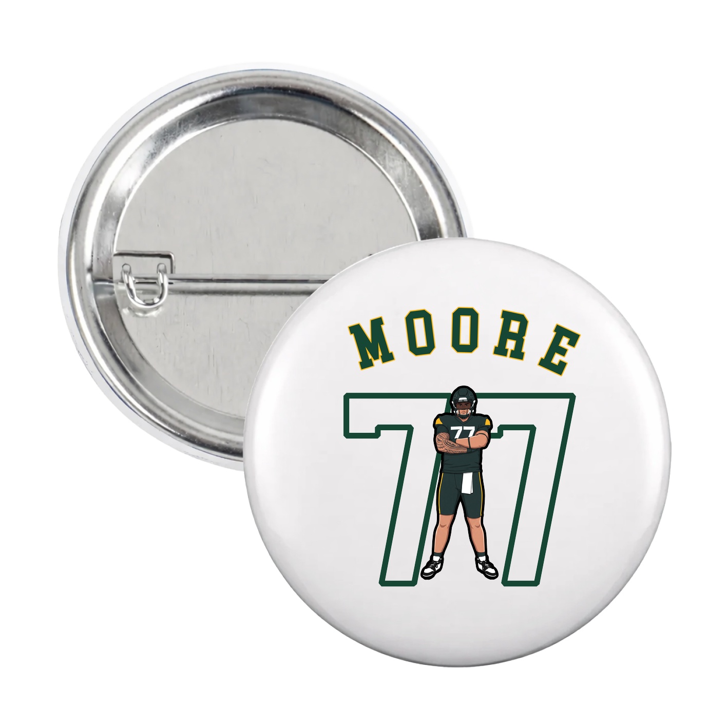 Game Day Button — Shirsey Arch in White
